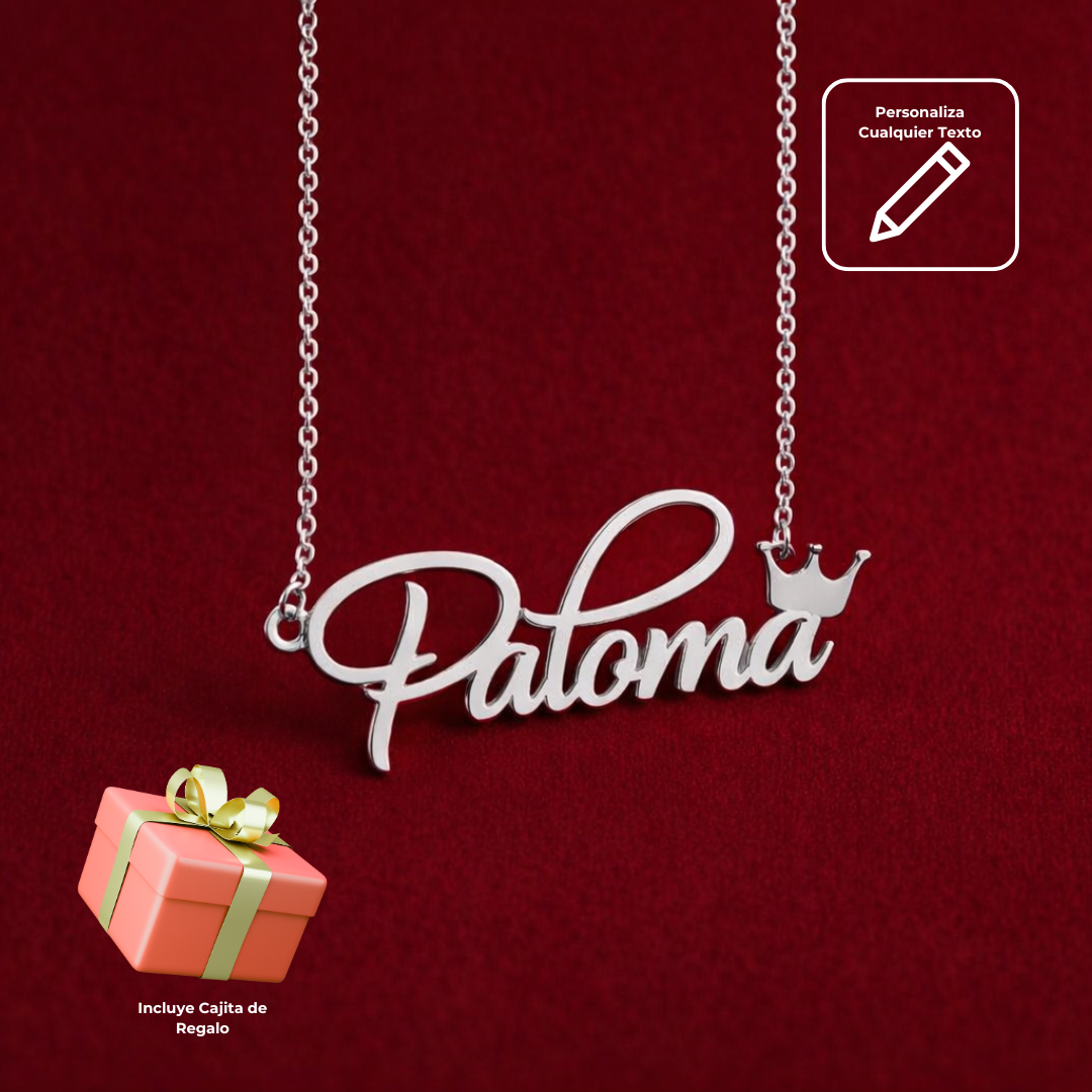 Collar Birrete Graduación Personalizable Plata .925