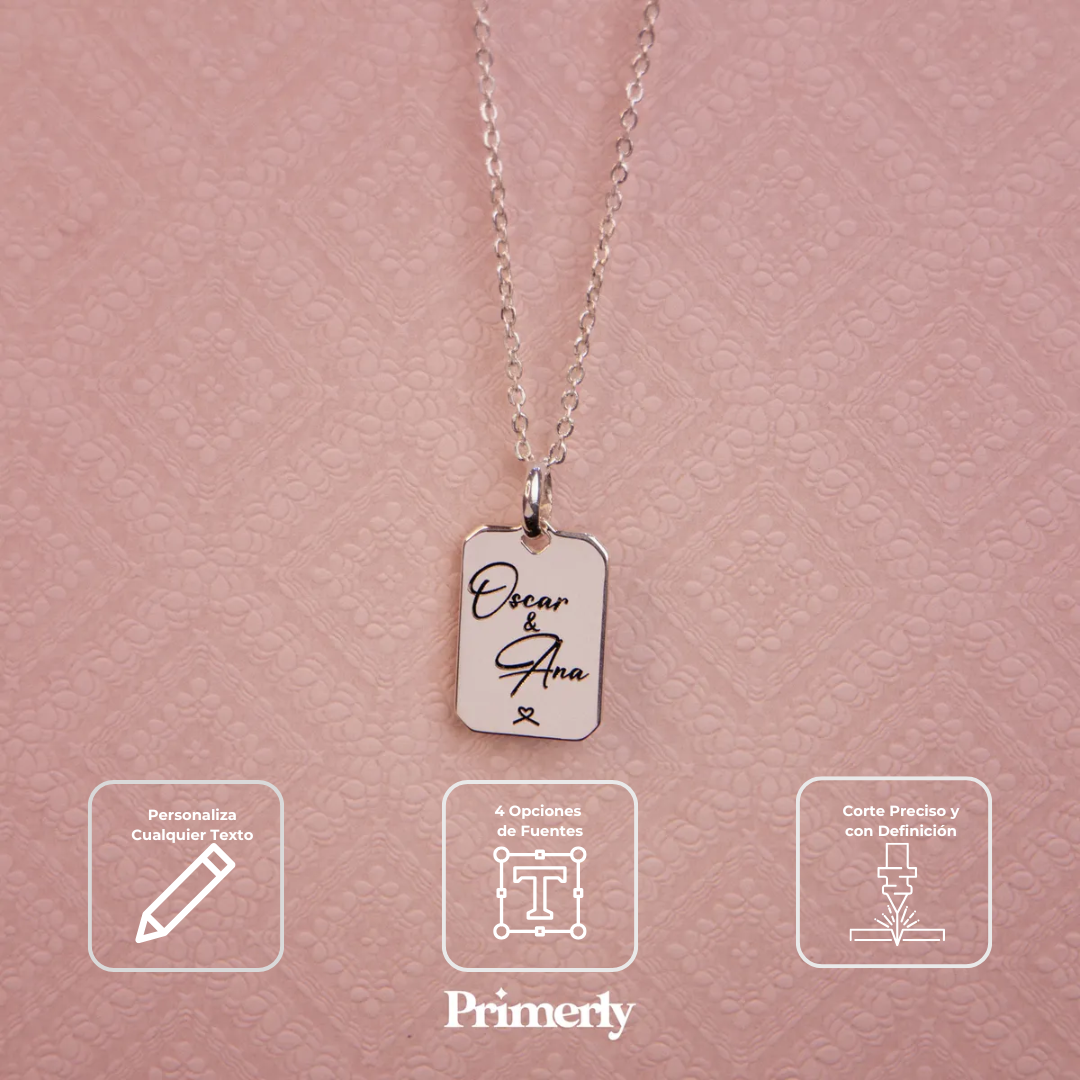 Collar Octa Personalizable Plata .925