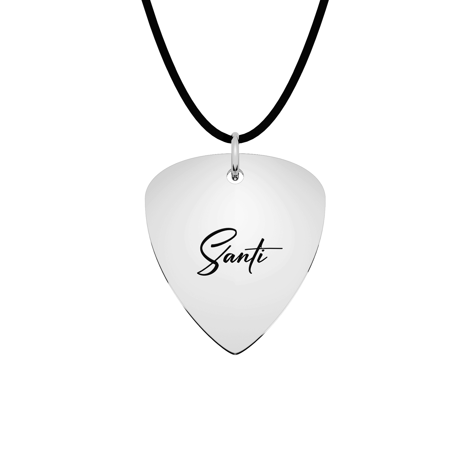 Dije Púa Plumilla Personalizable Plata .925