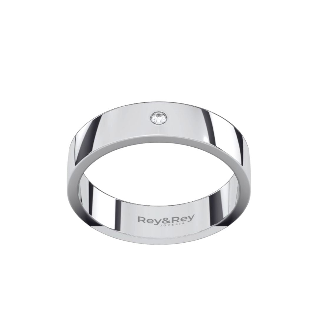 Anillo Flat X Plata