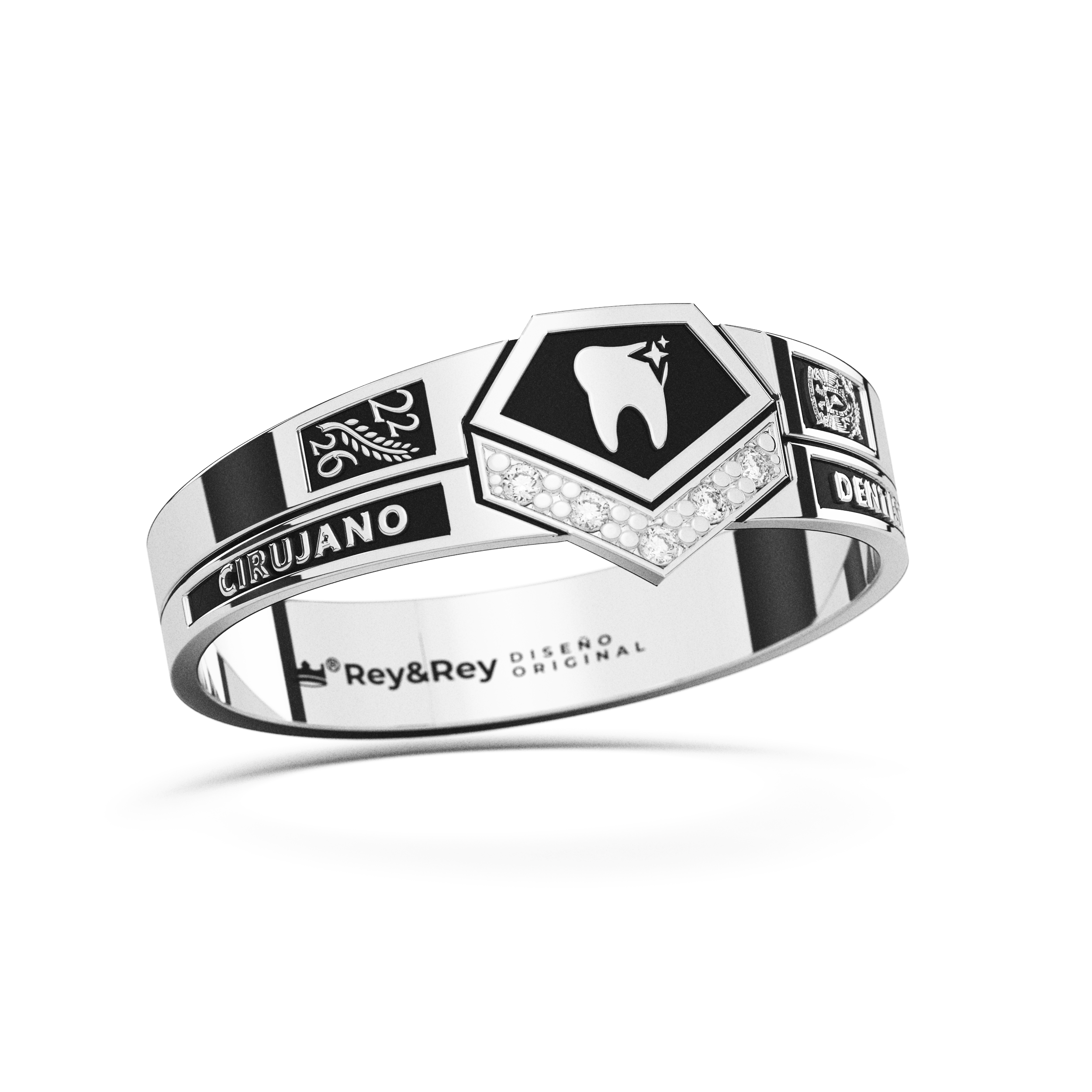 Anillo Graduación Alianza Gem Plata