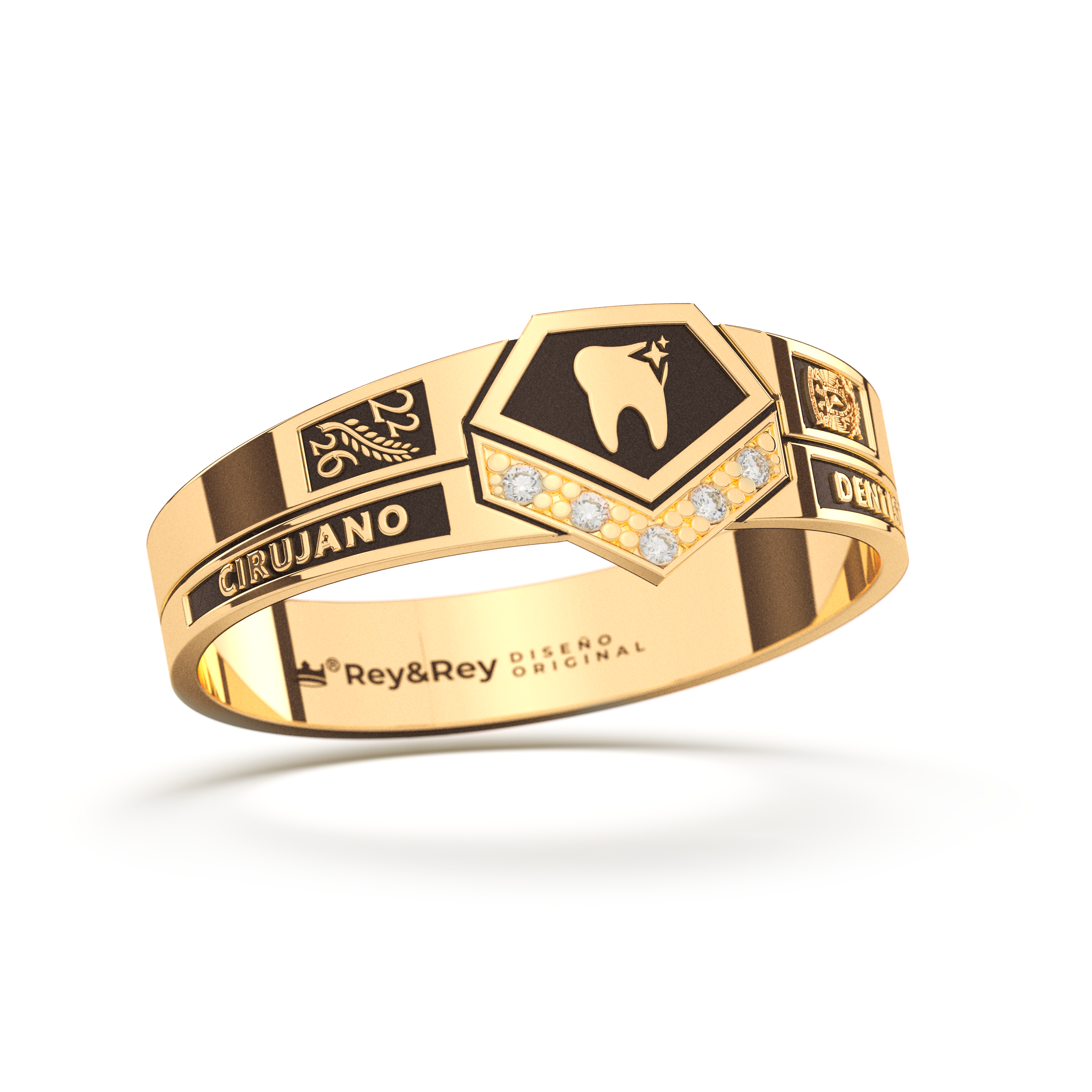 Anillo Graduación Alianza Gem Oro
