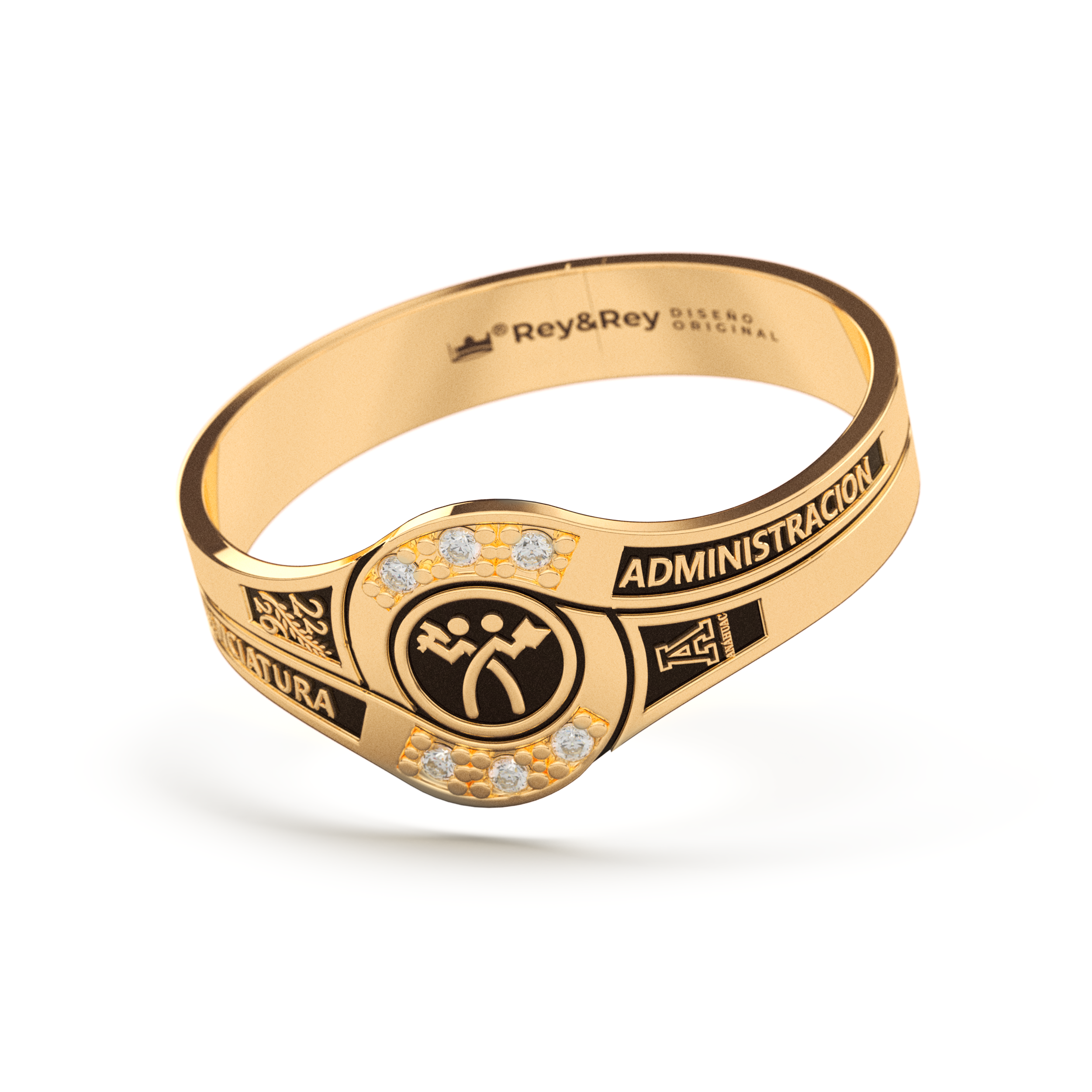 Anillo Graduación Ascenso Oro