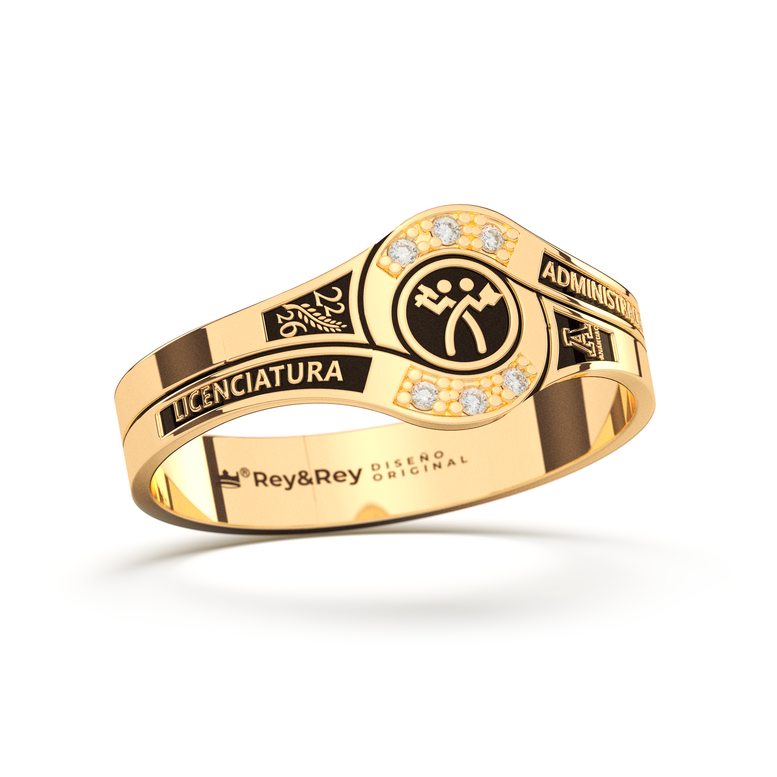 Anillo Graduación Ascenso Oro