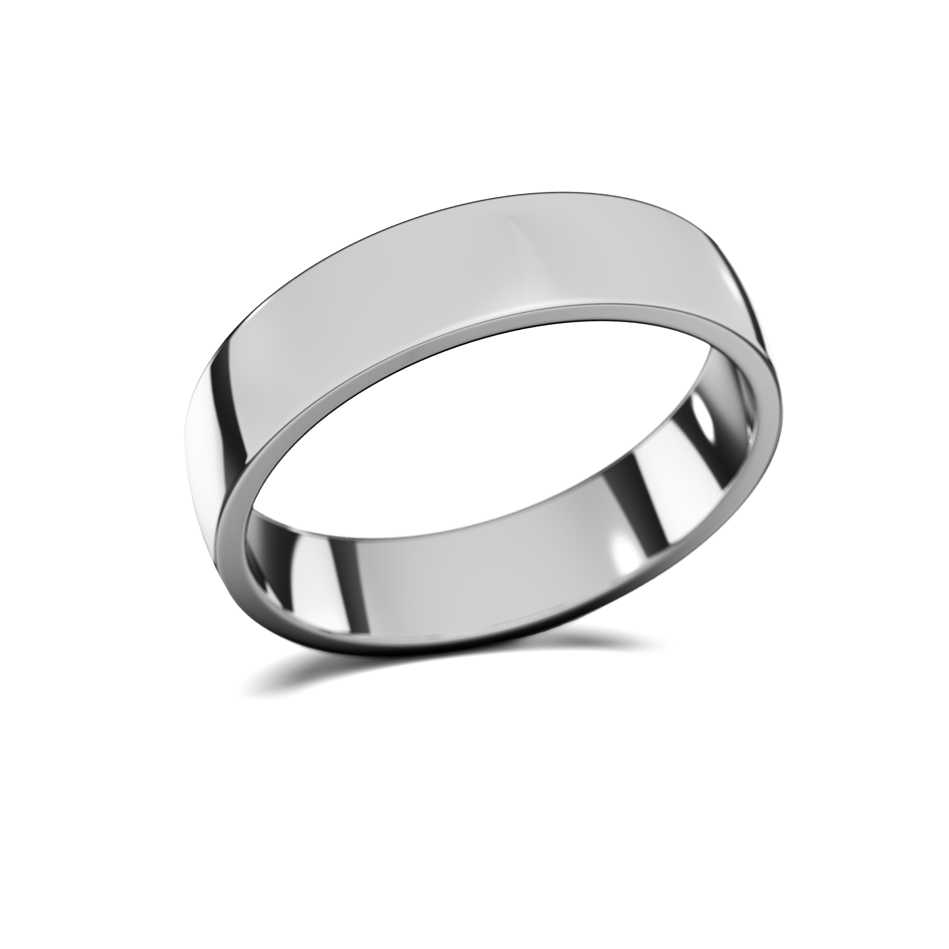 Anillo Flat Liso Plata