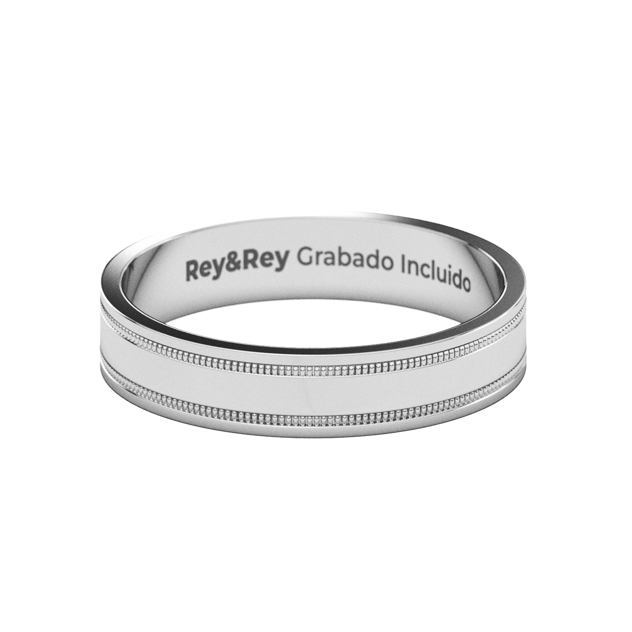 Anillo Milgrain en Plata
