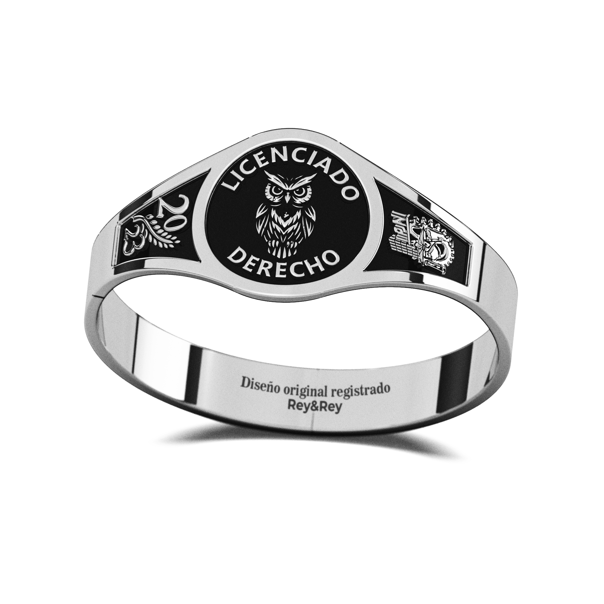 Anillo Graduación Round Plata