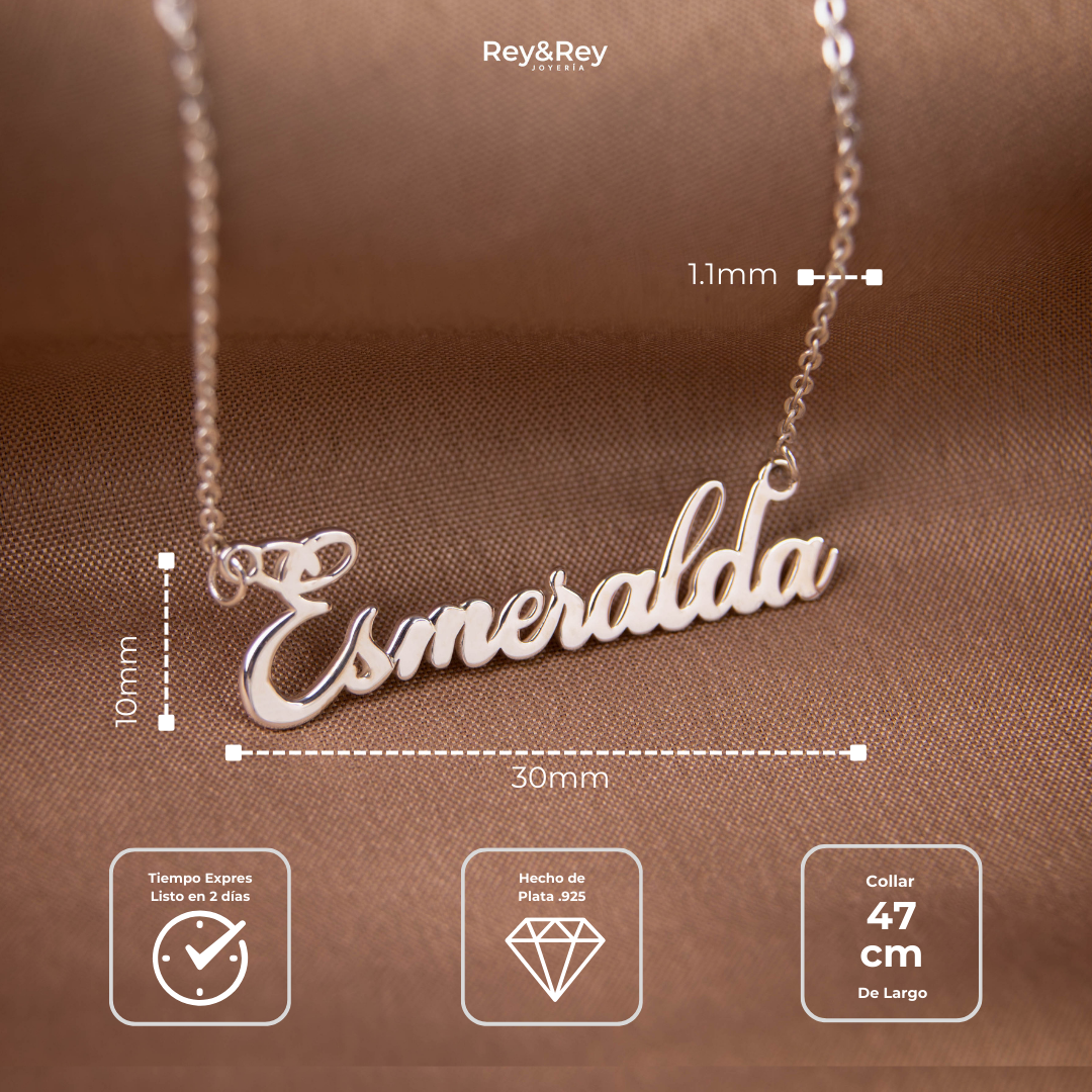 Collar Classic Personalizable Plata .925