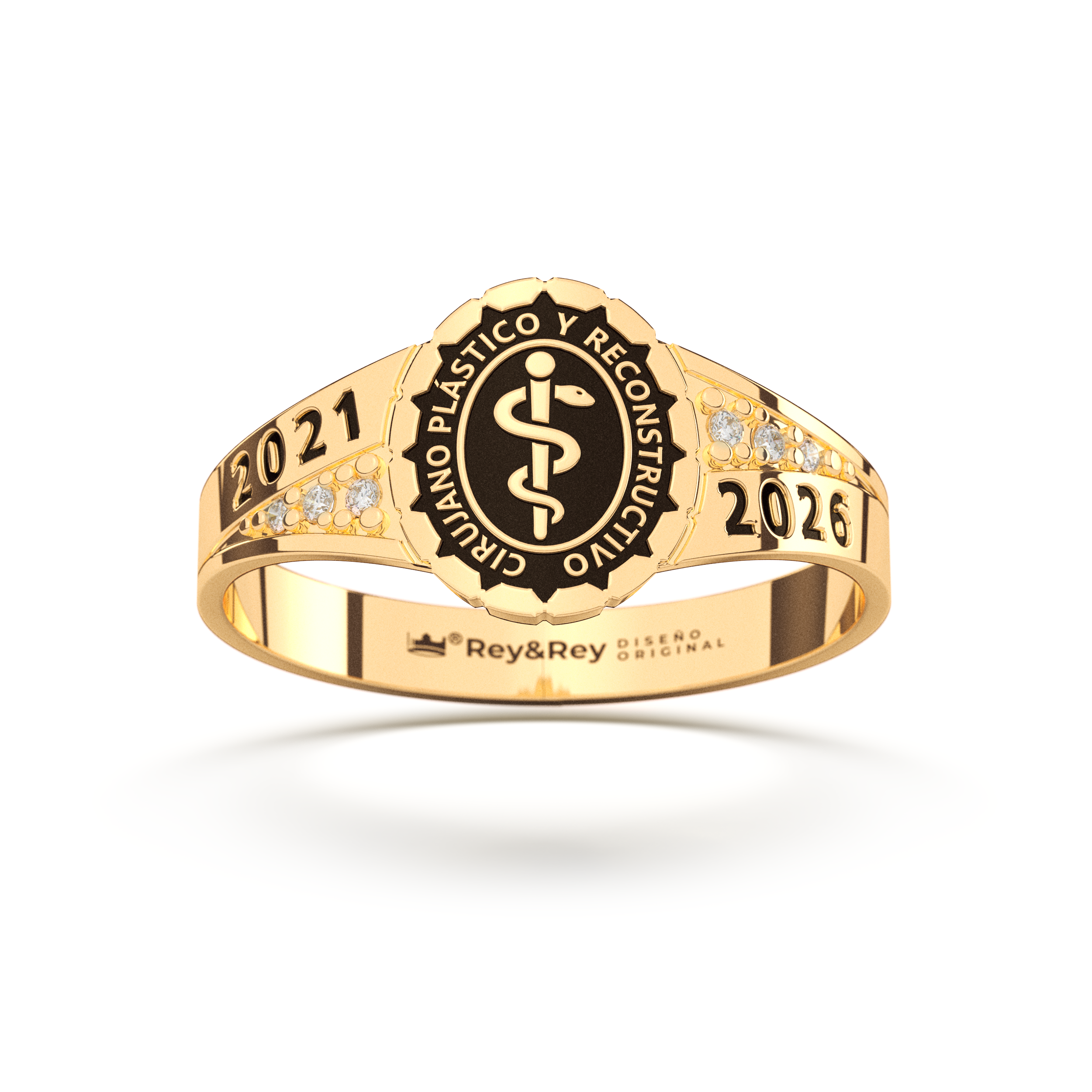 Anillo Graduacion Continente Oro
