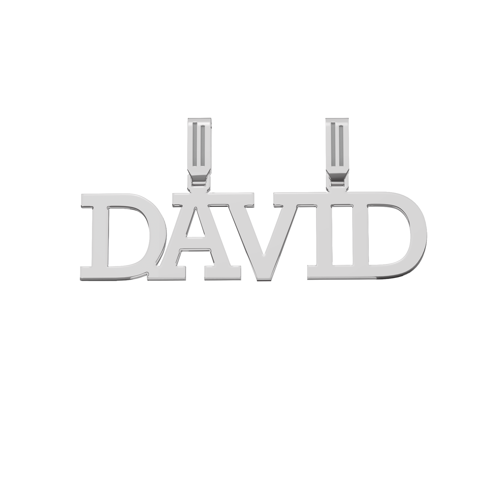Dije Nombre Monarca Personalizable de Plata .925