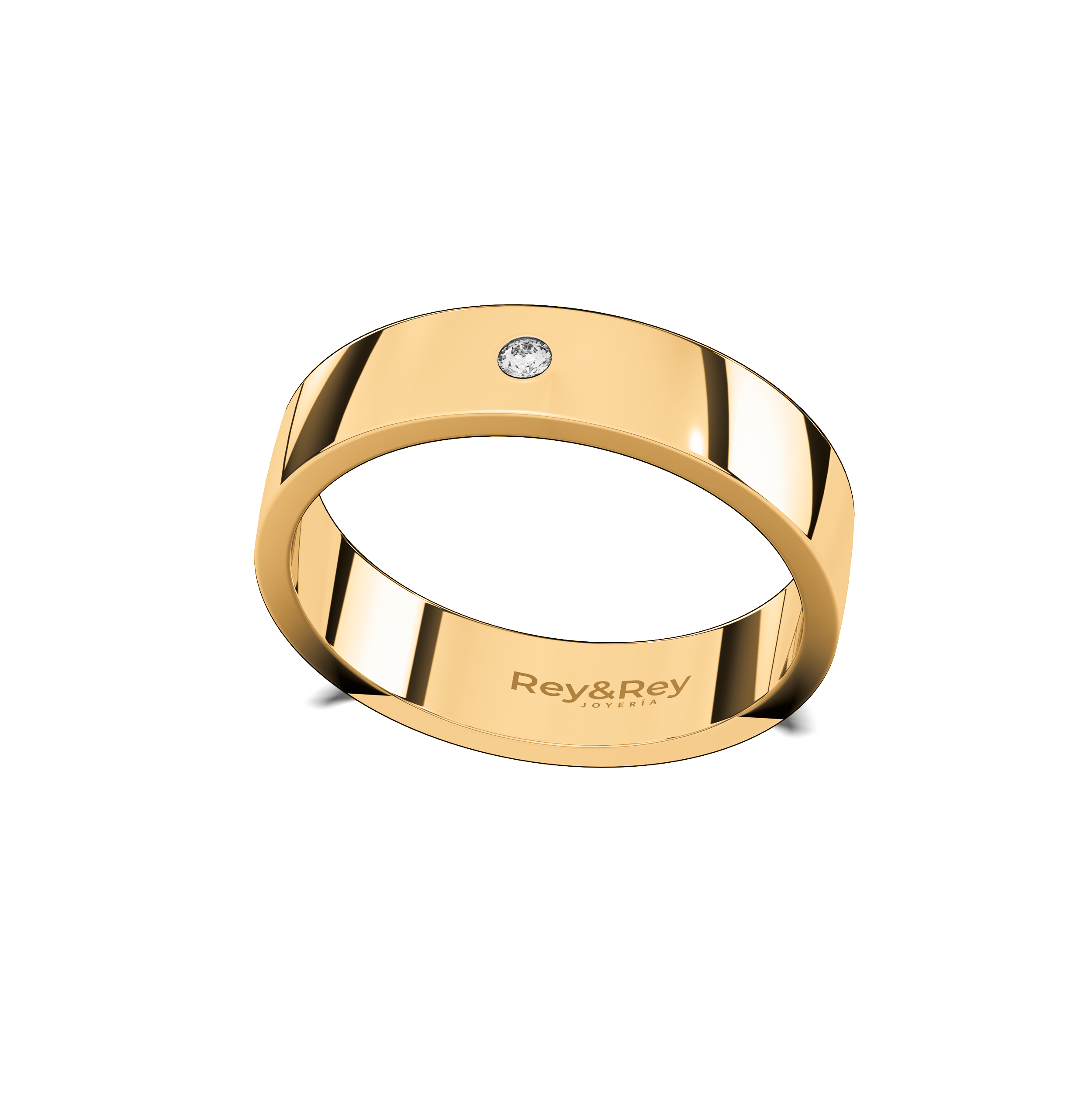 Anillo Flat X de Oro 10k