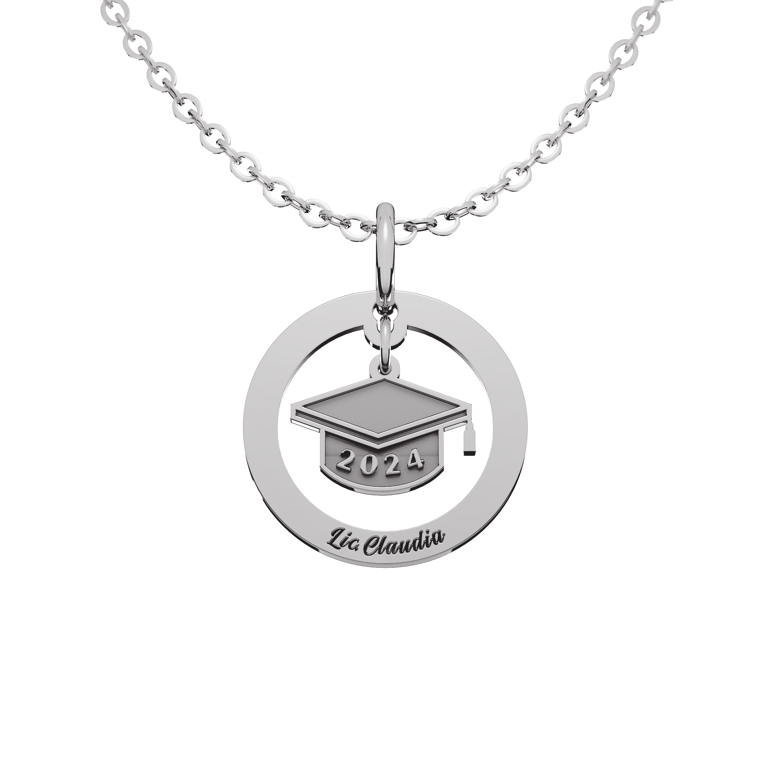 Collar Loop Birrete Personalizable Plata .925