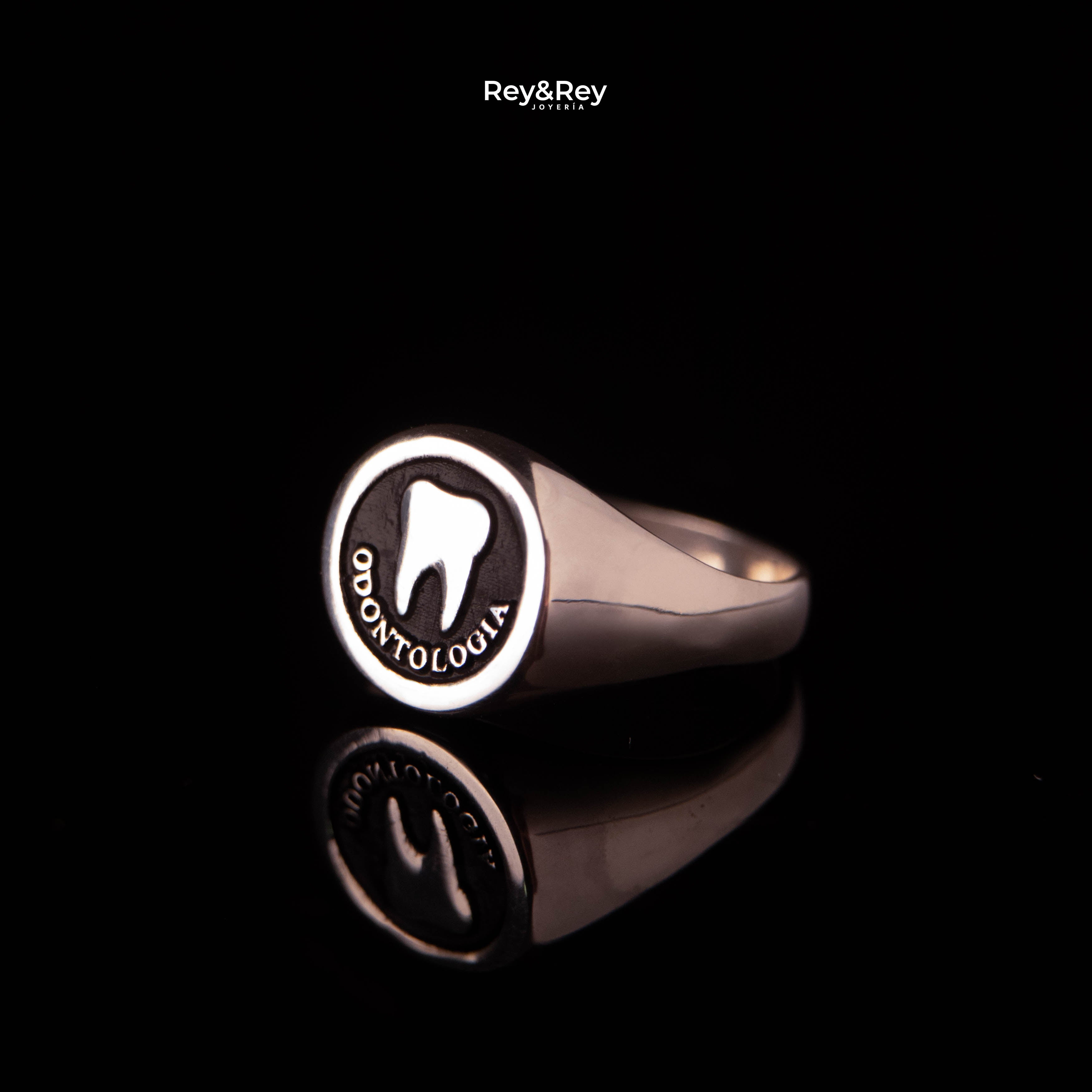 Anillo Graduación Sello Plata