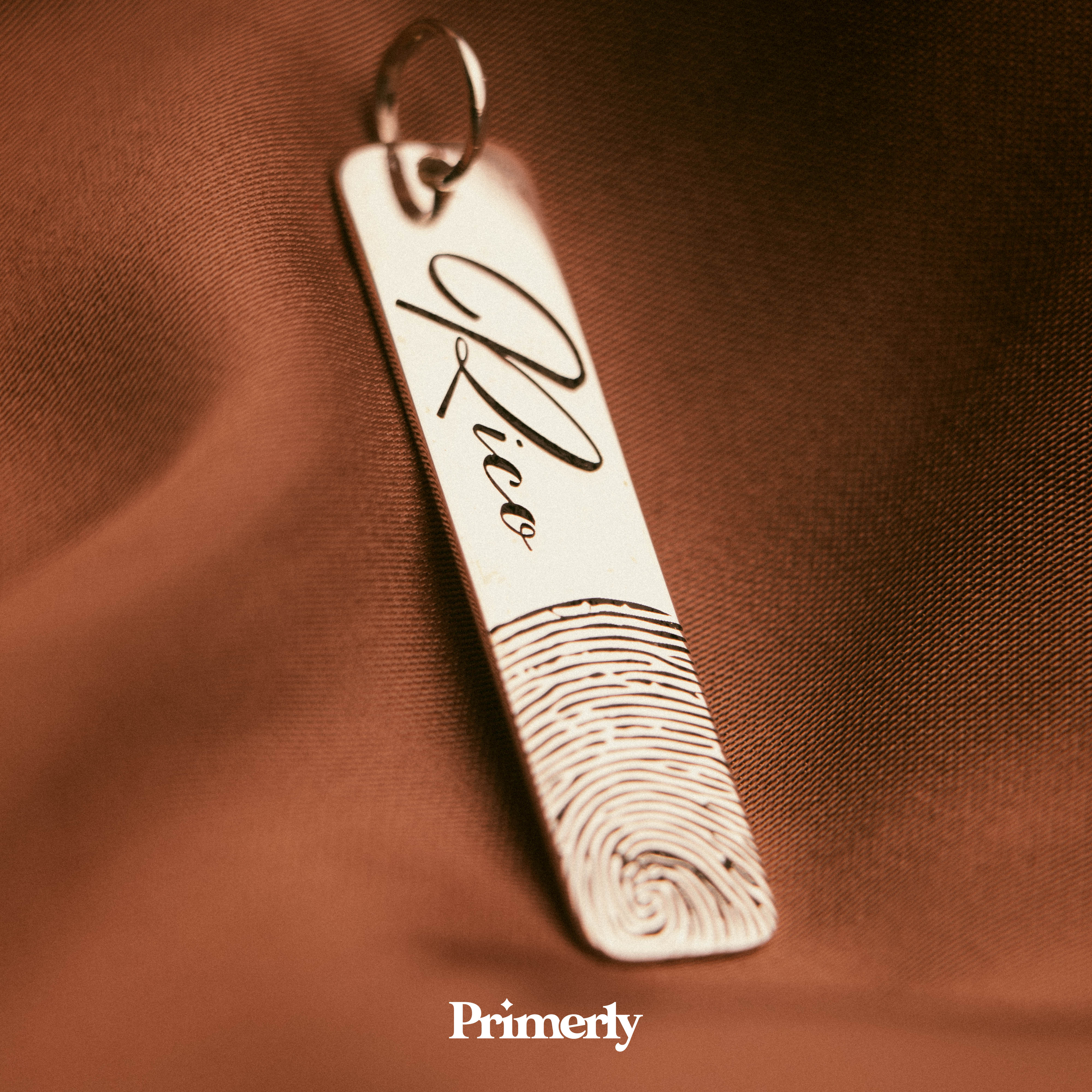Etiqueta Huella Personalizable Plata .925