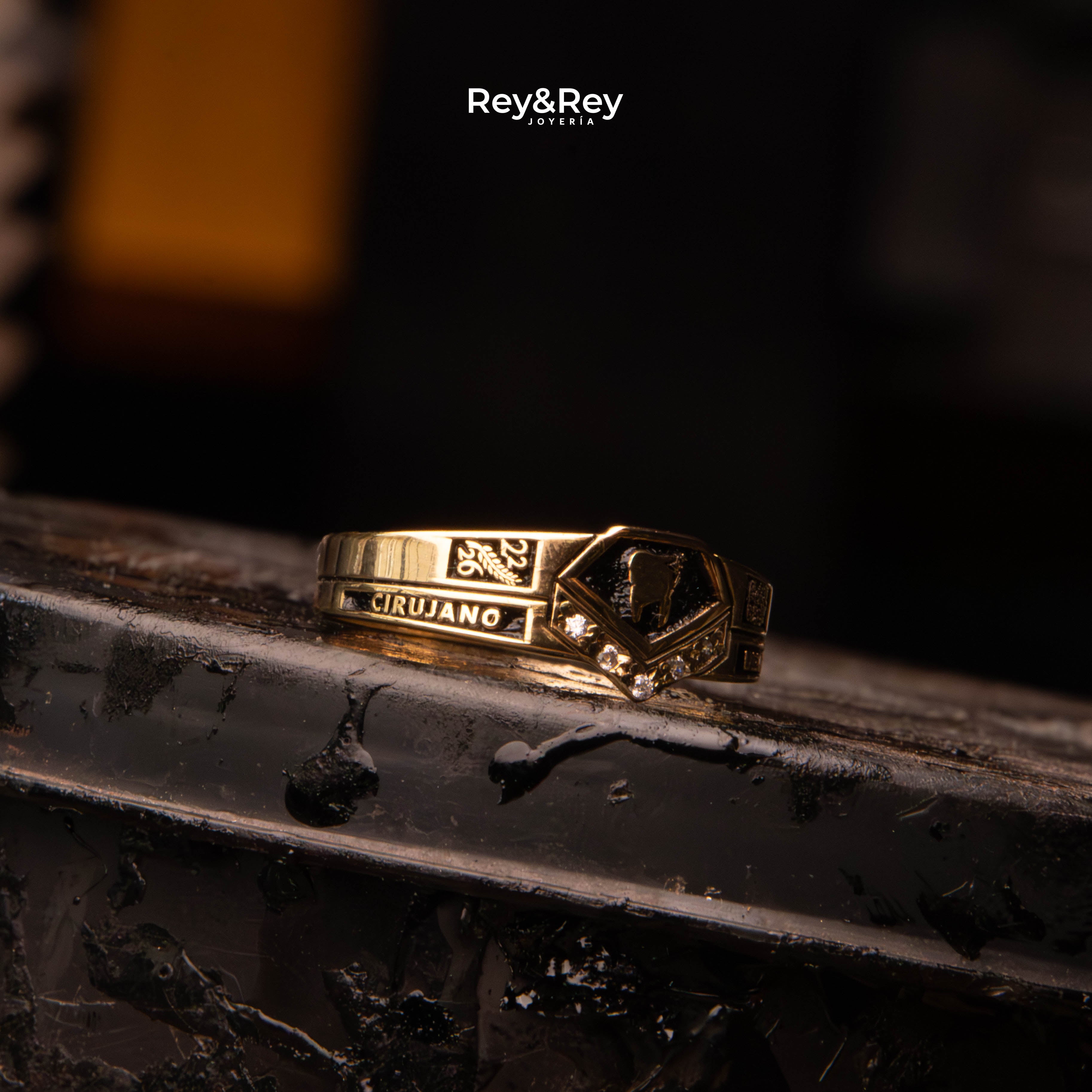 Anillo Graduación Alianza Gem Oro