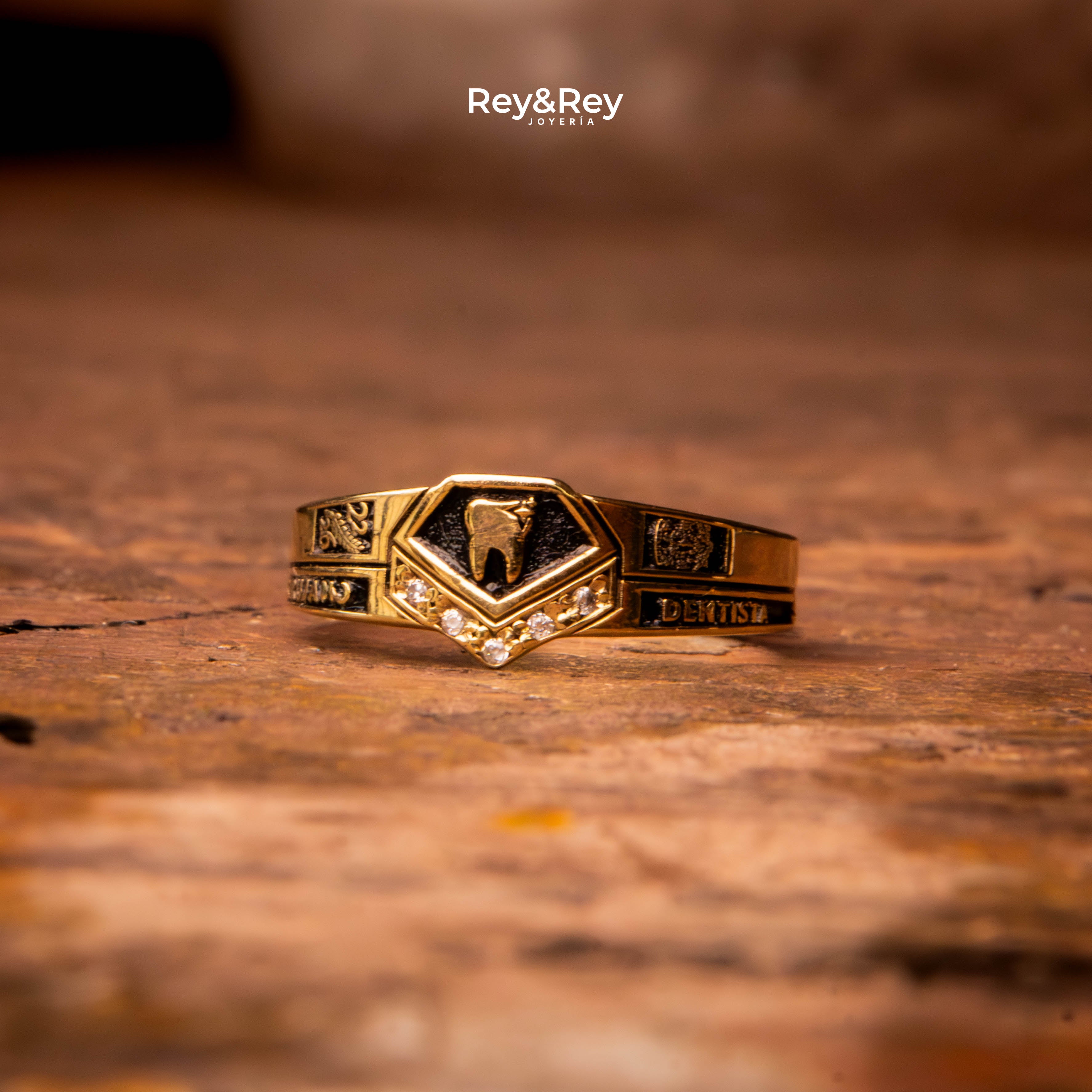 Anillo Graduación Alianza Gem Oro