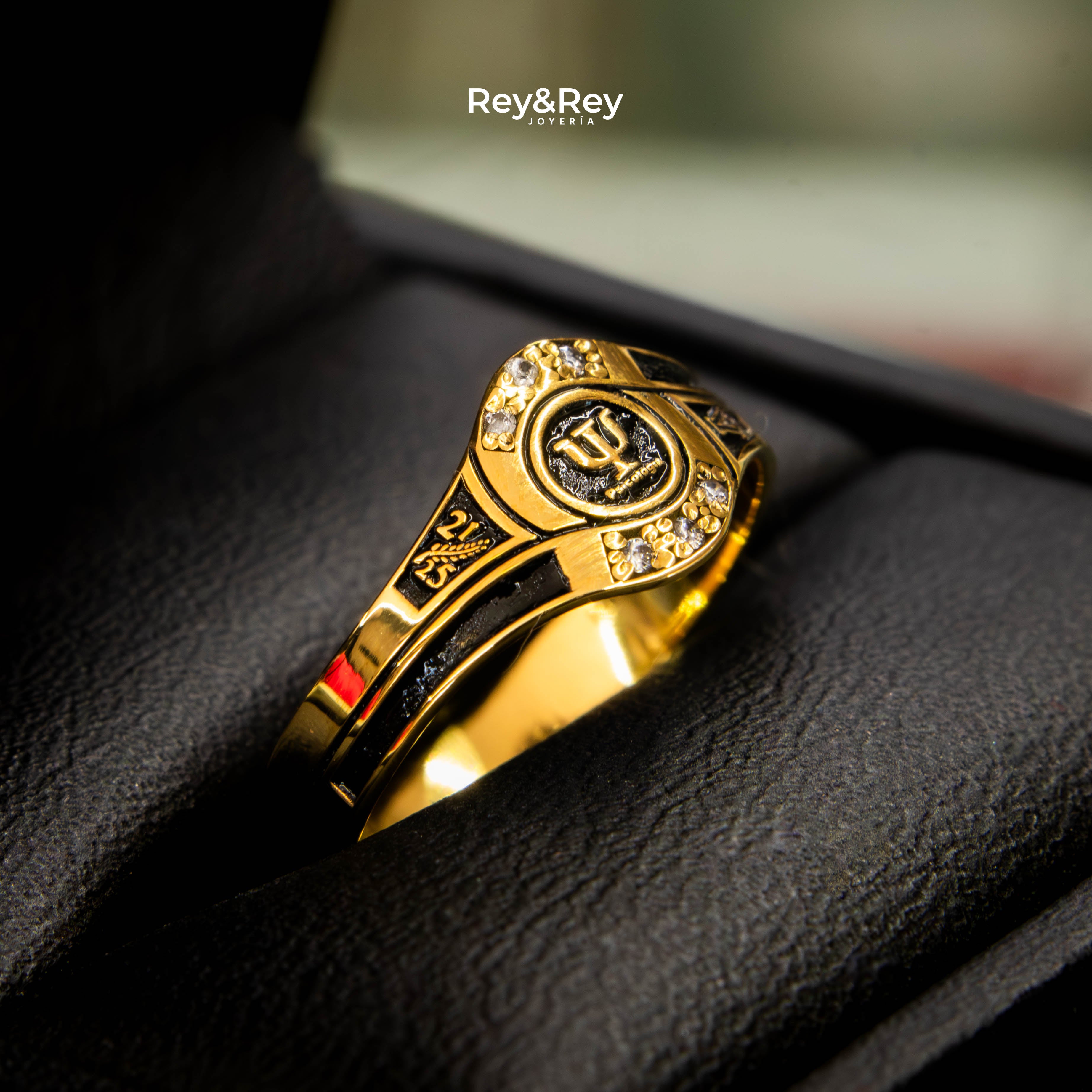 Anillo Graduación Ascenso Oro