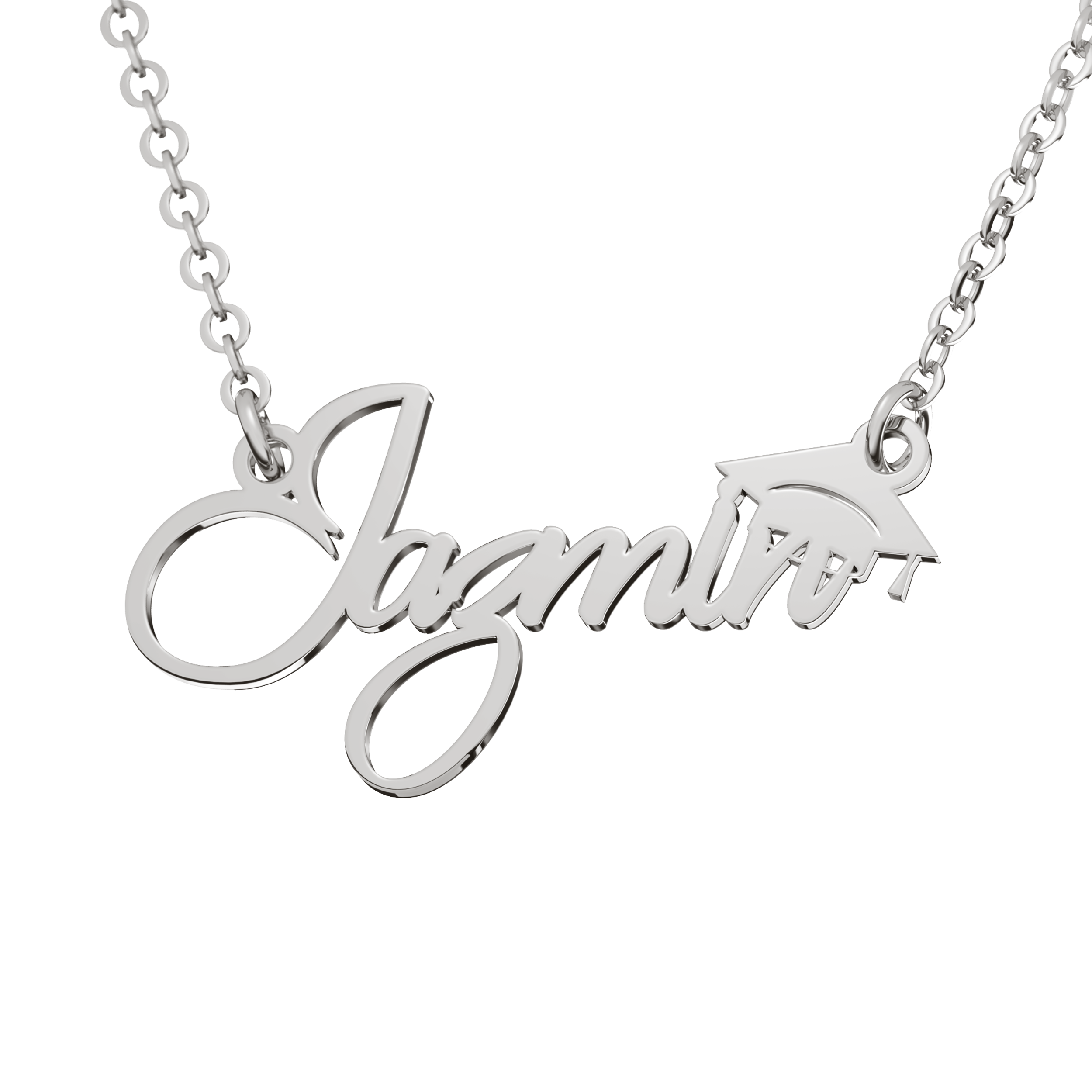 Collar Birrete Graduación Personalizable Plata .925