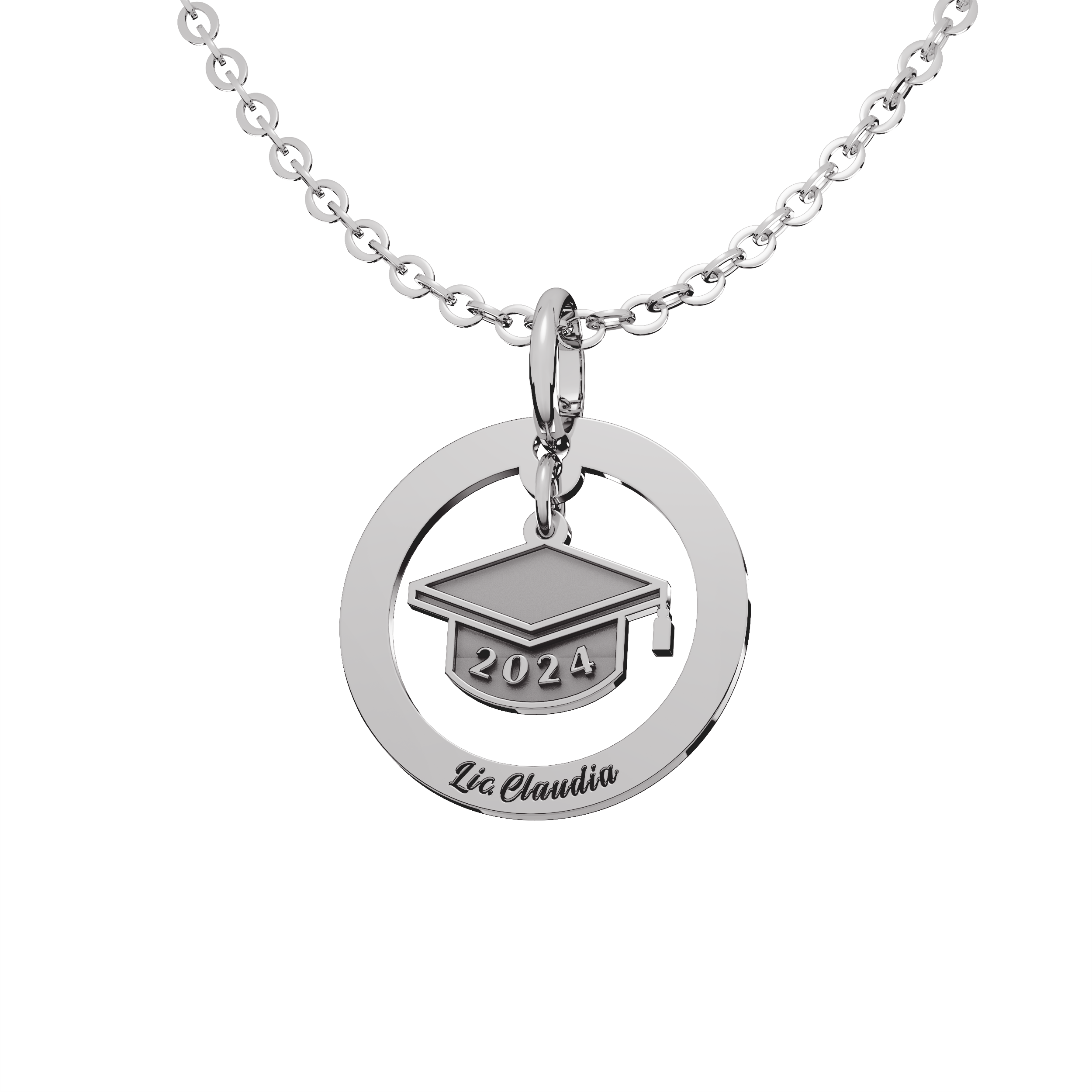 Collar Loop Birrete Personalizable Plata .925