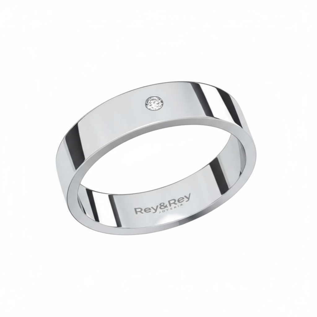 Anillo Flat X Plata