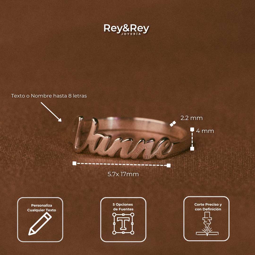 Anillo Classic Personalizable de Plata .925