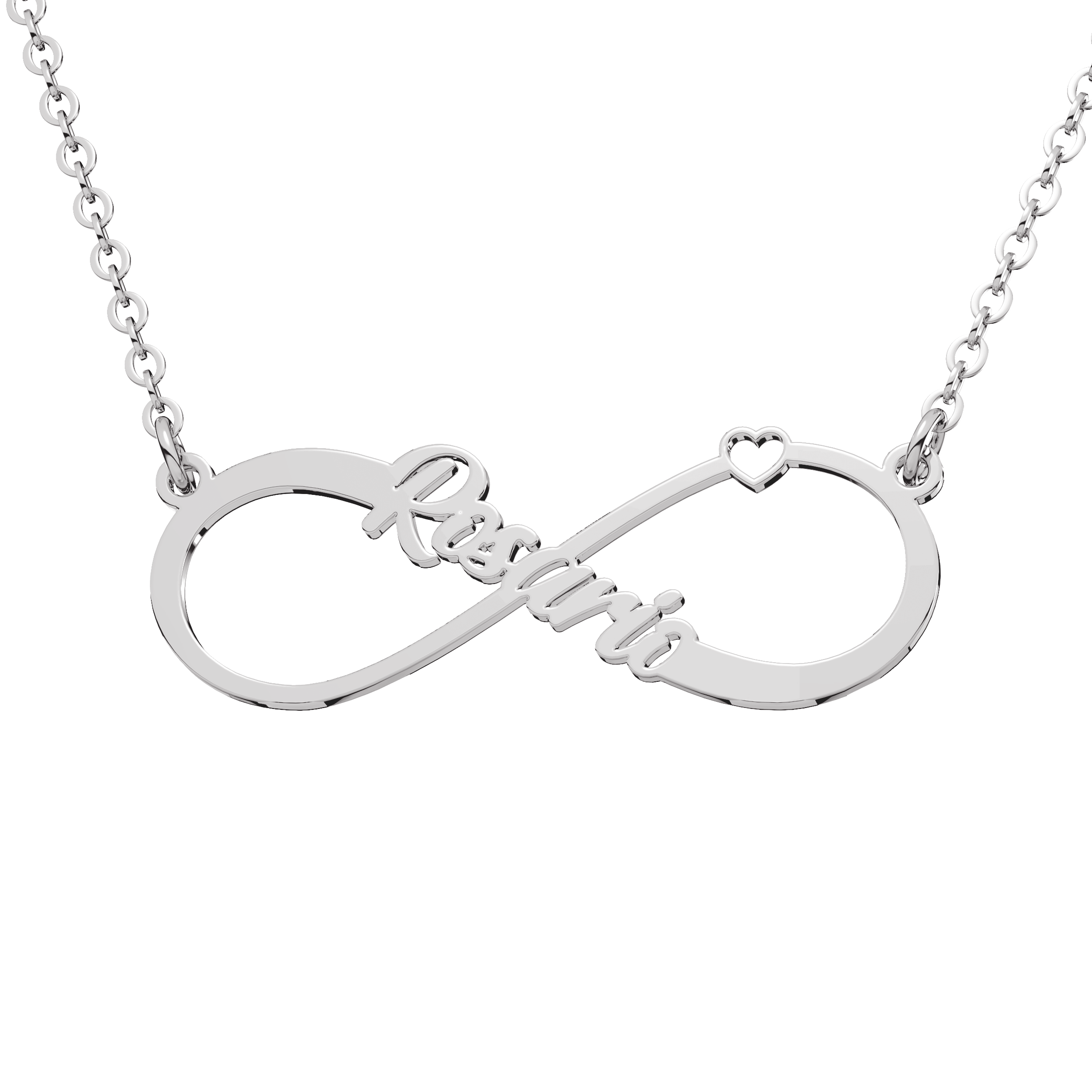 Collar Infinito Personalizable Plata .925