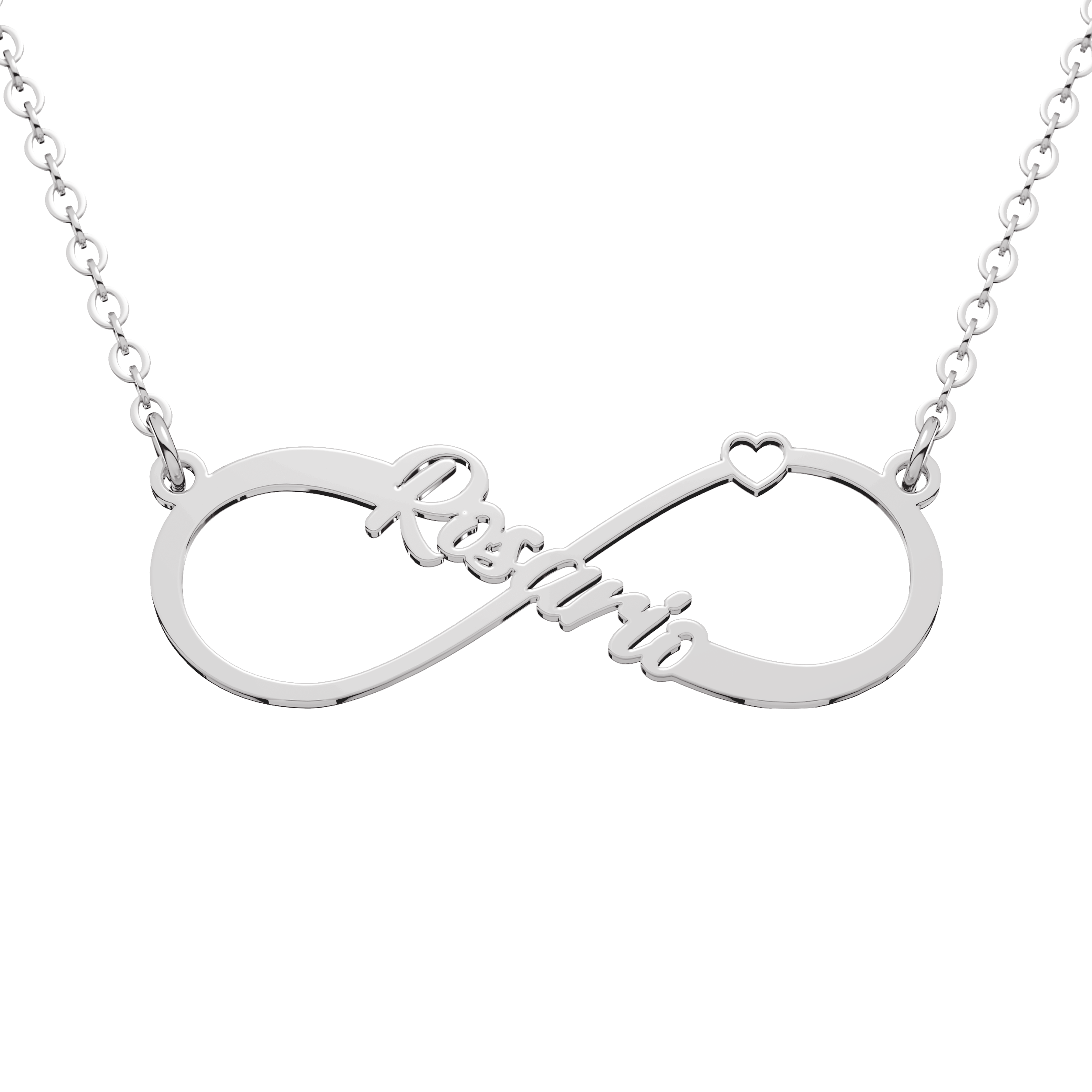 Collar Infinito Personalizable Plata .925