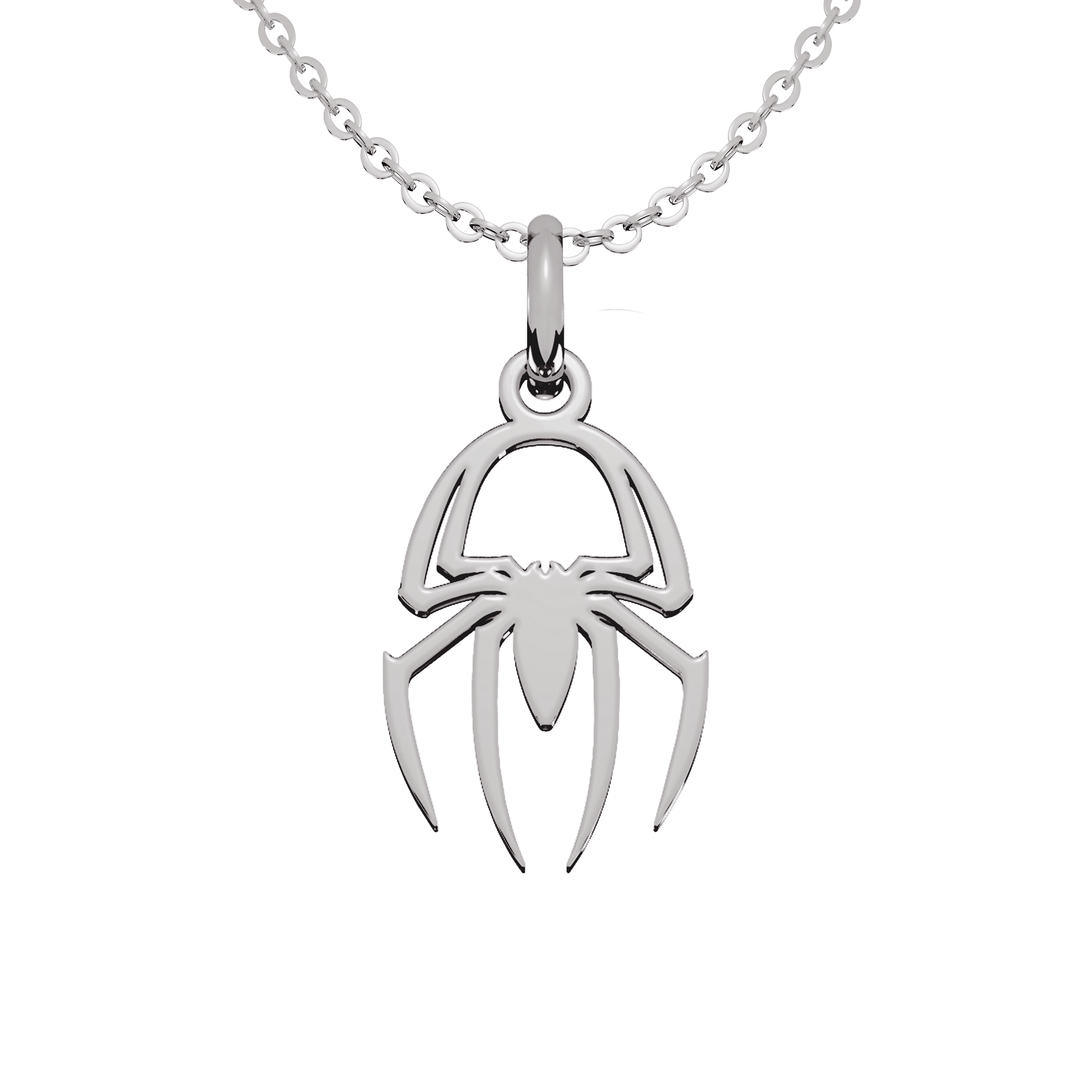 Collar Dije Spiderman Mini Minimalista Pequeño Plata .925