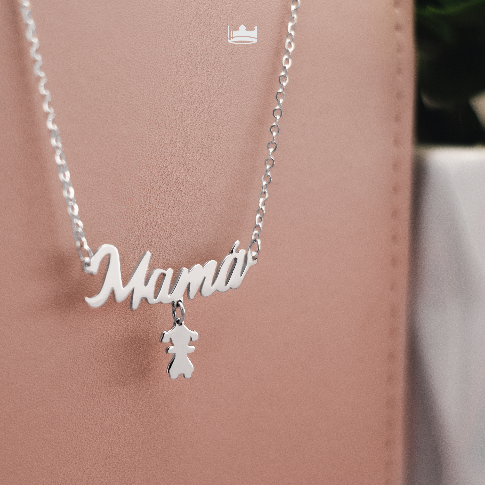 Collar Mama Niños Personalizable Plata .925