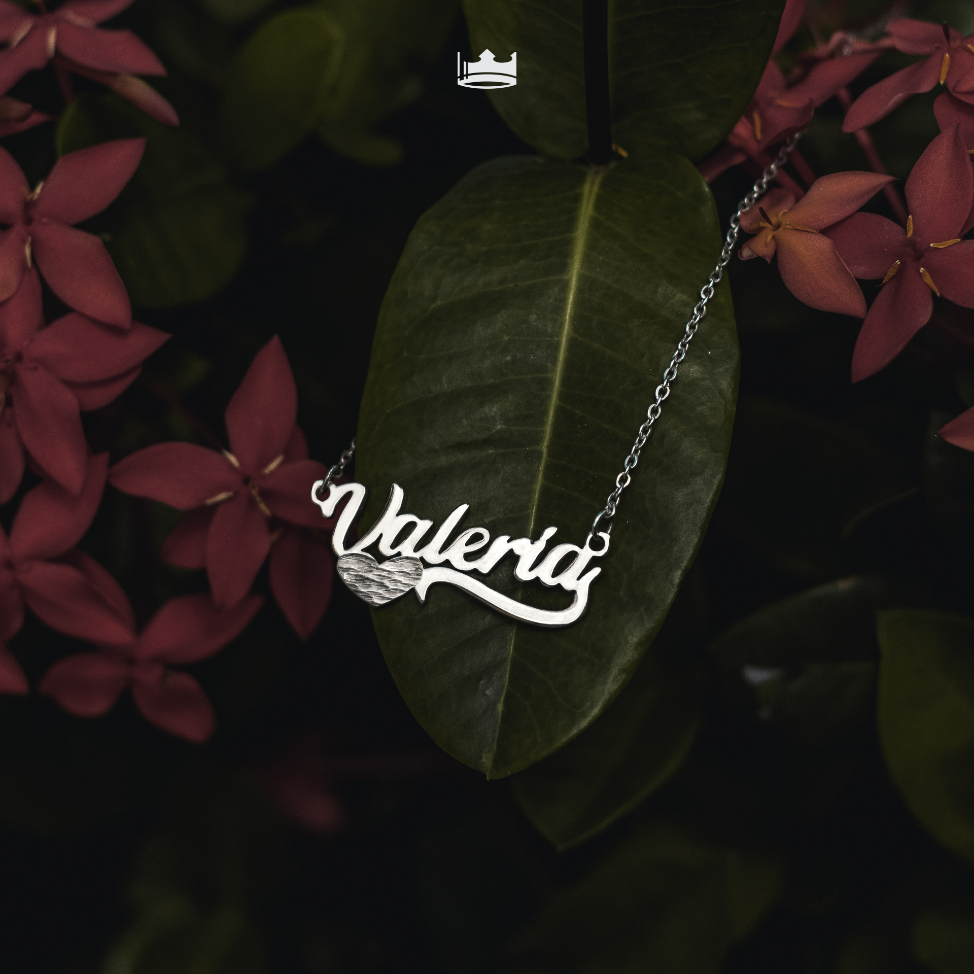 Collar Classic Diamantada Personalizable Plata .925