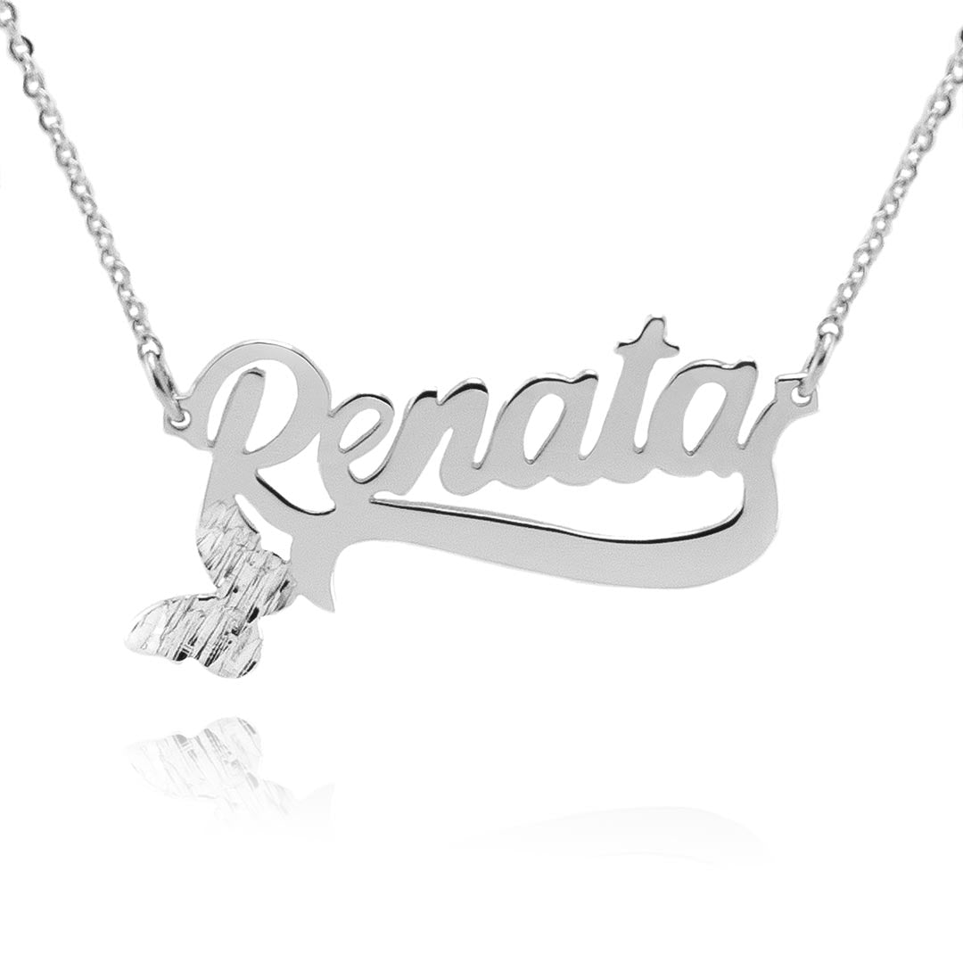 Collar Classic Diamantada Personalizable Plata .925