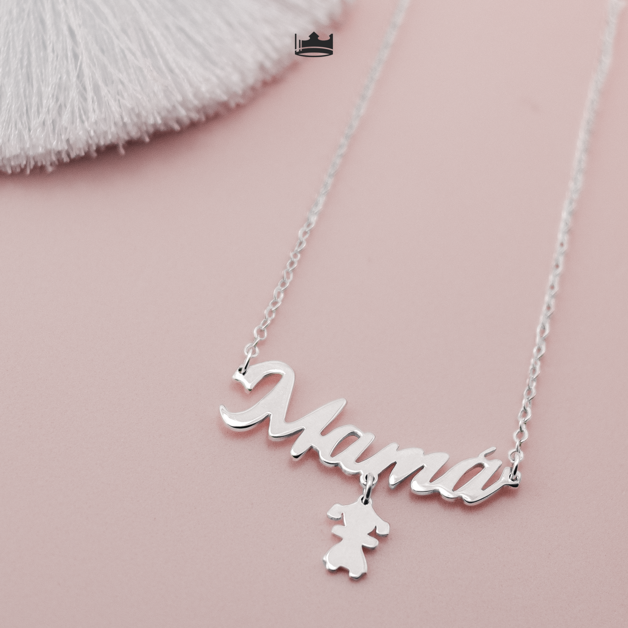 Collar Mama Niños Personalizable Plata .925