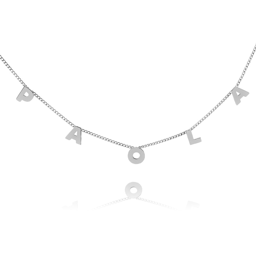 Cadena Letras Personalizable Plata .925
