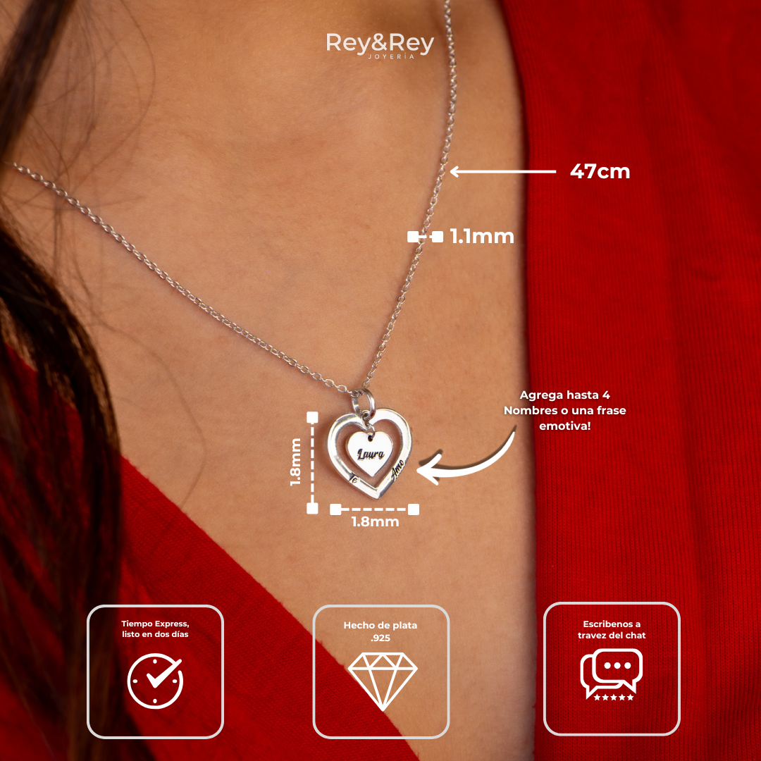 Collar Loop Personalizable Plata .925