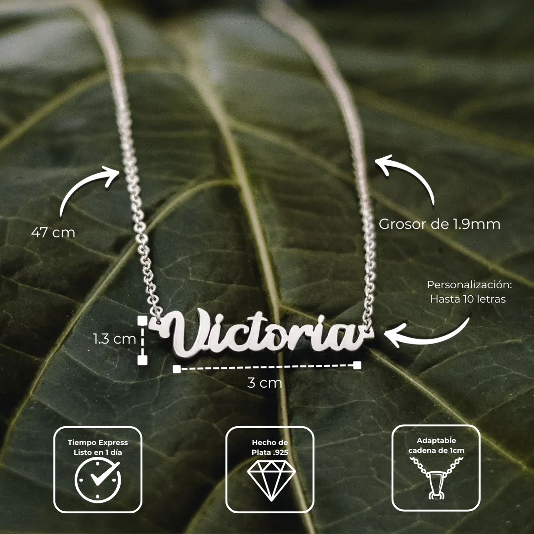 Collar Classic Premium Personalizable Plata .925