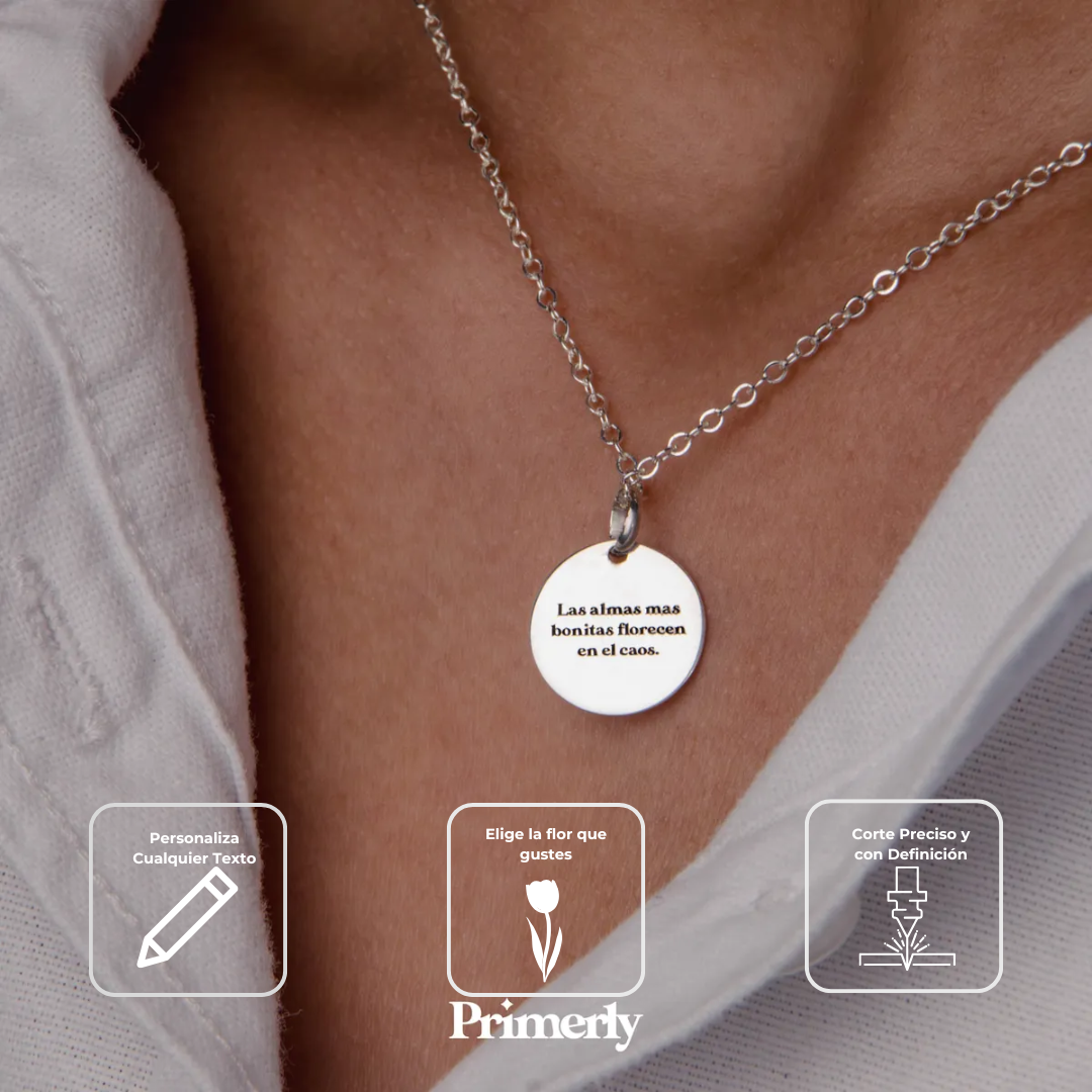 Collar Fiore Personalizable Plata .925