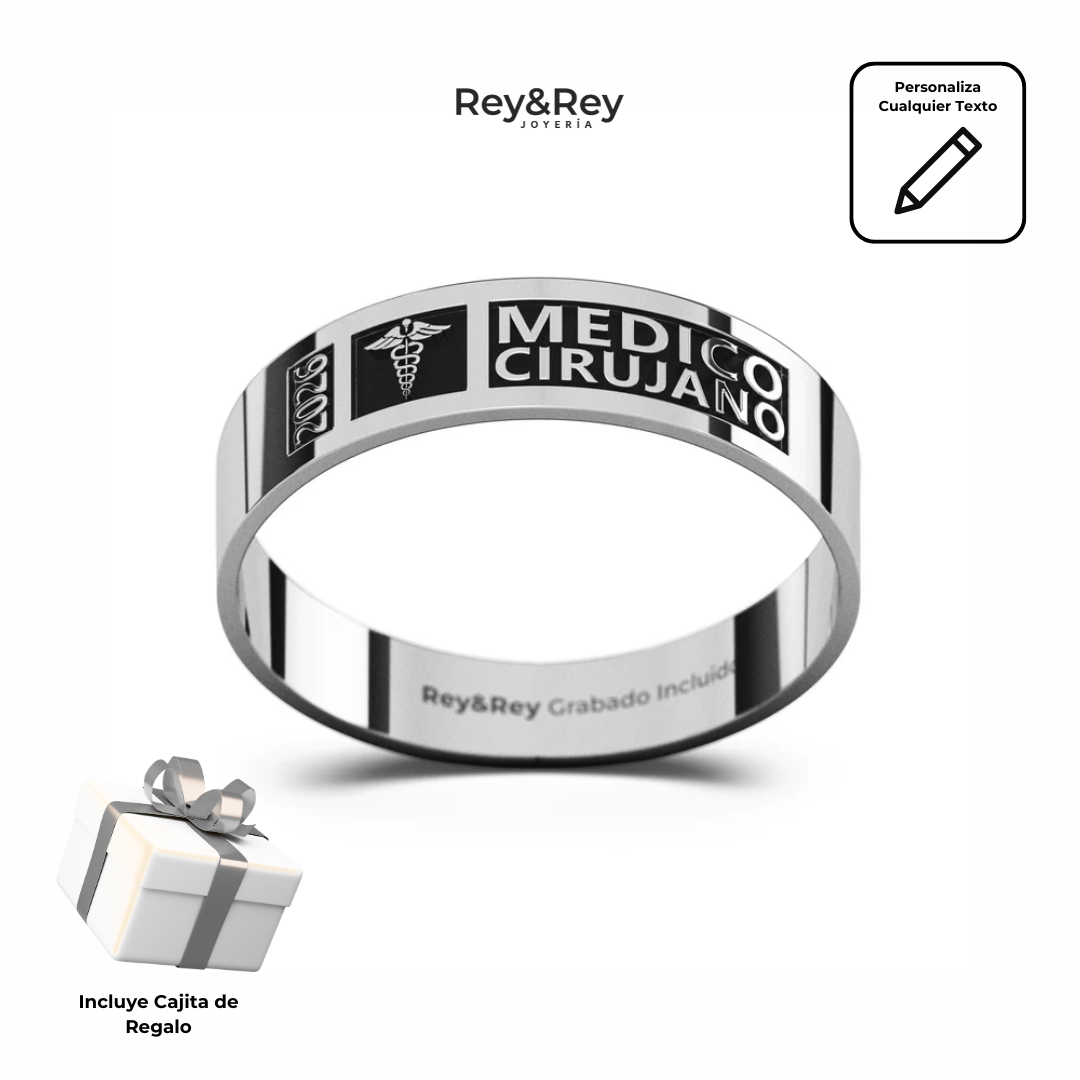 Anillo Graduacion Pleno Plata