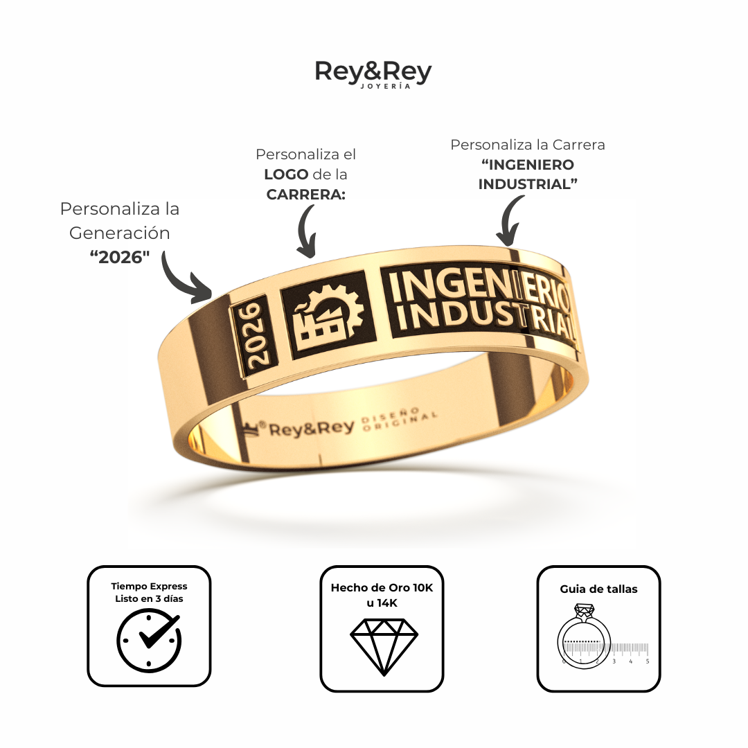 Anillo Graduacion Pleno Oro