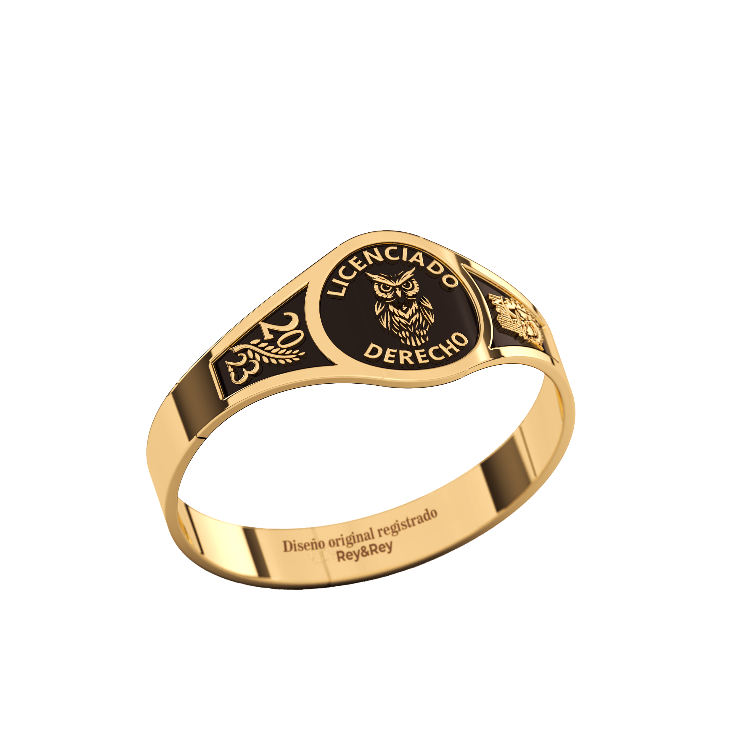 Anillo Graduación Round Plata