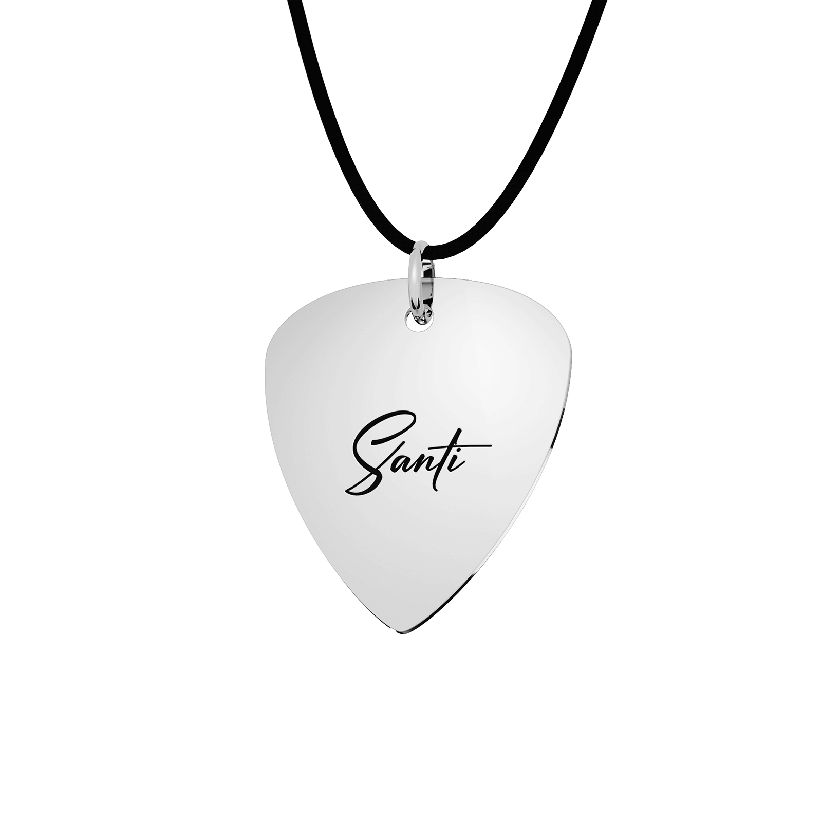 Dije Púa Plumilla Personalizable Plata .925