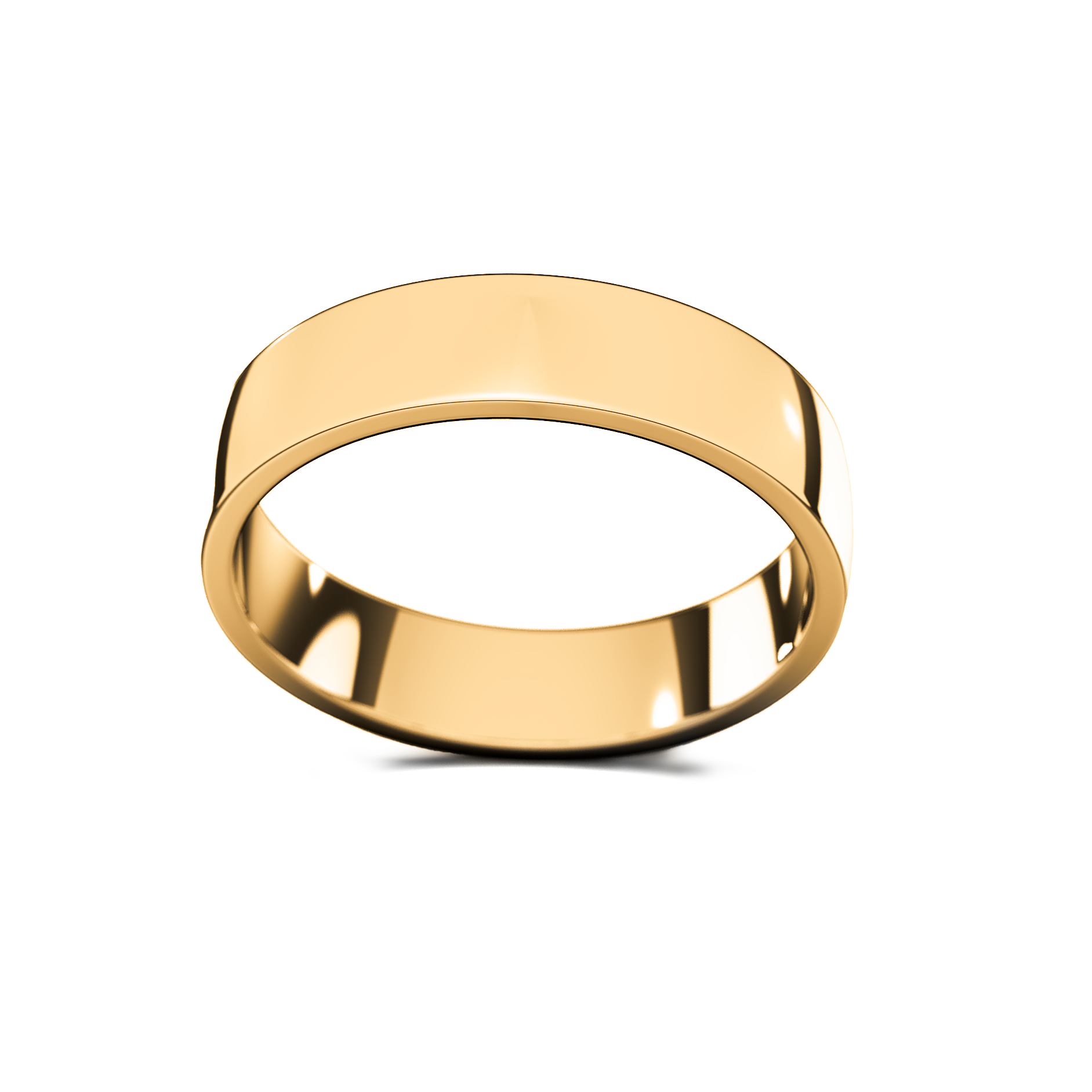 Anillo Flat Liso de Oro 10k