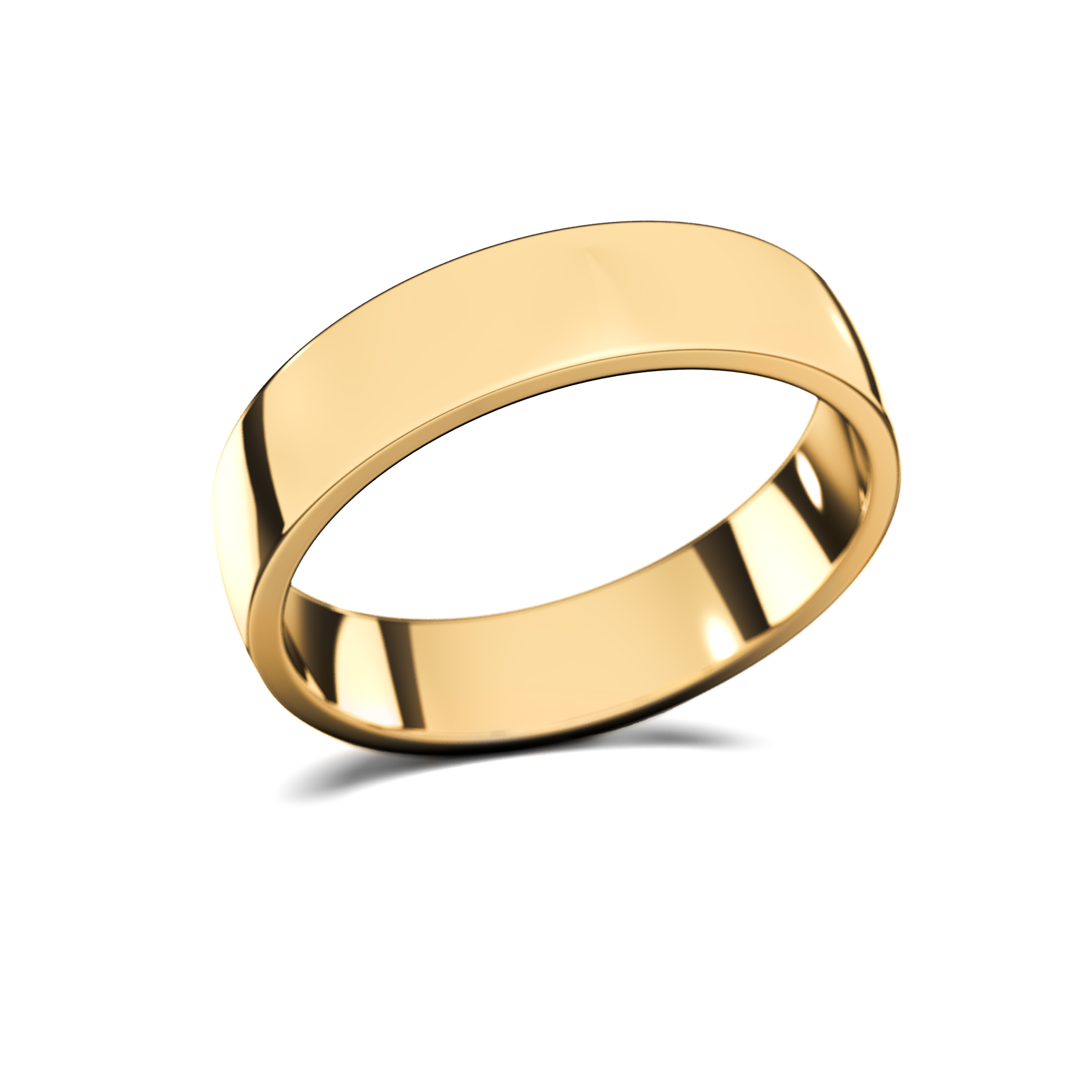 Anillo Flat Liso de Oro 10k