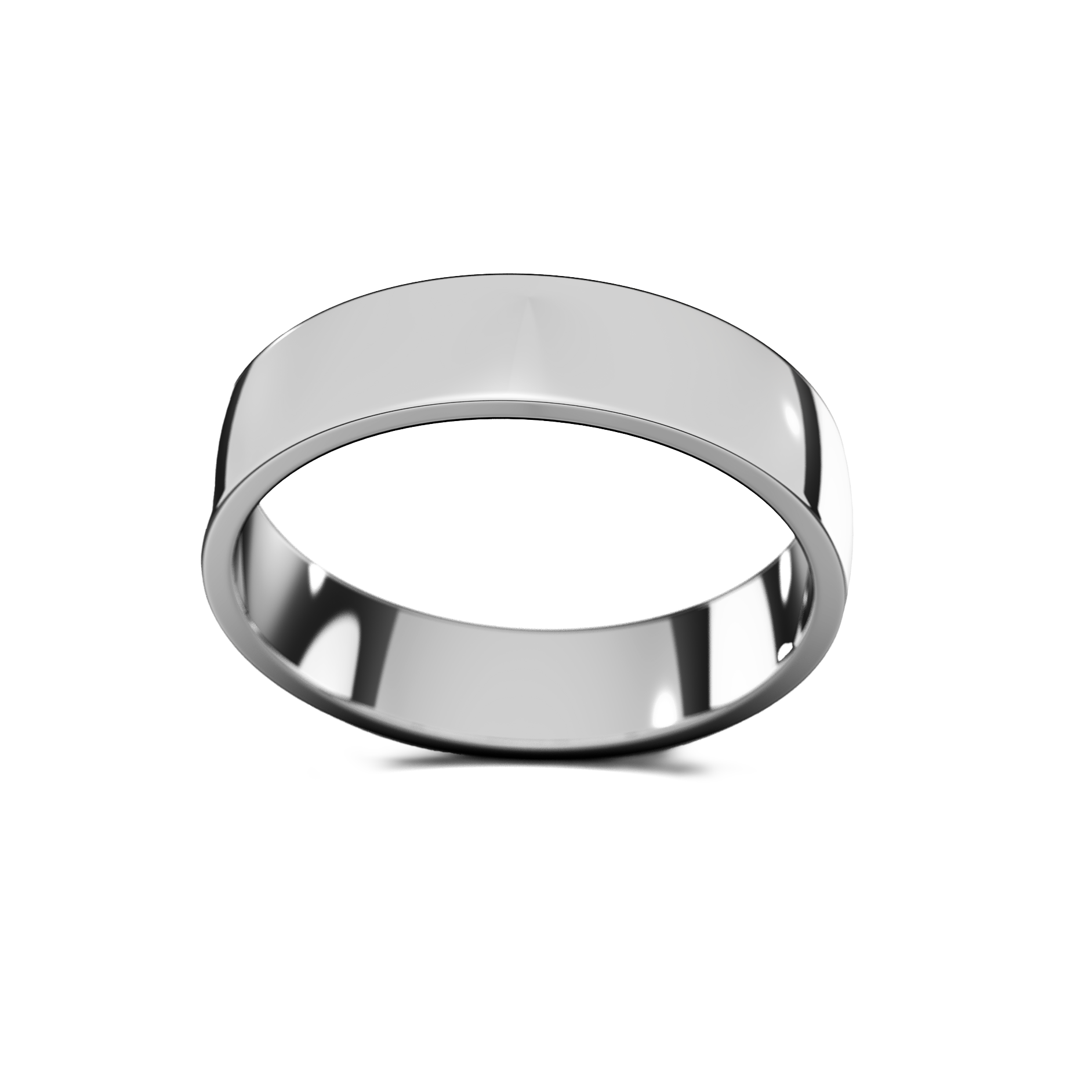 Anillo Flat Liso Plata