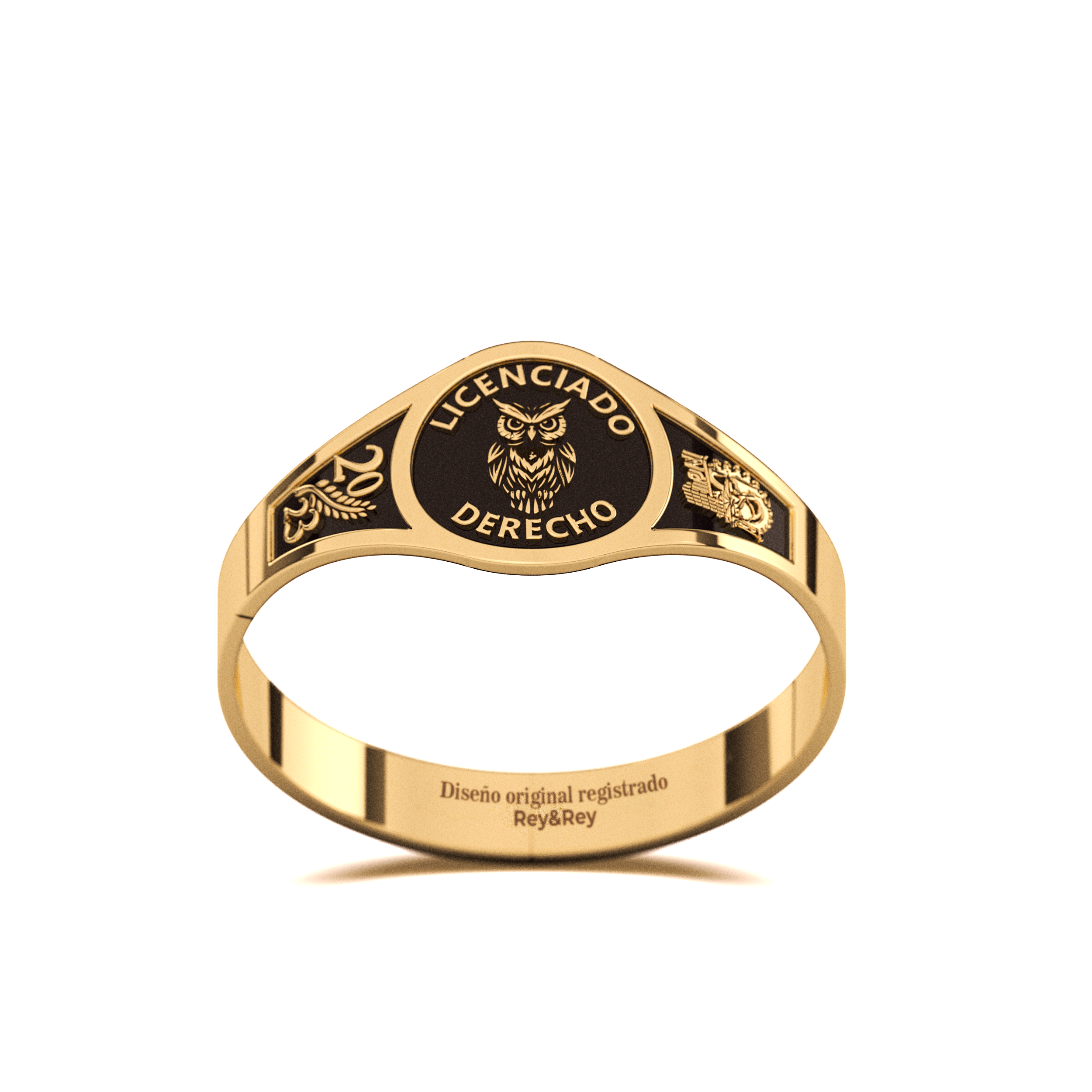 Anillo Graduación Round Plata