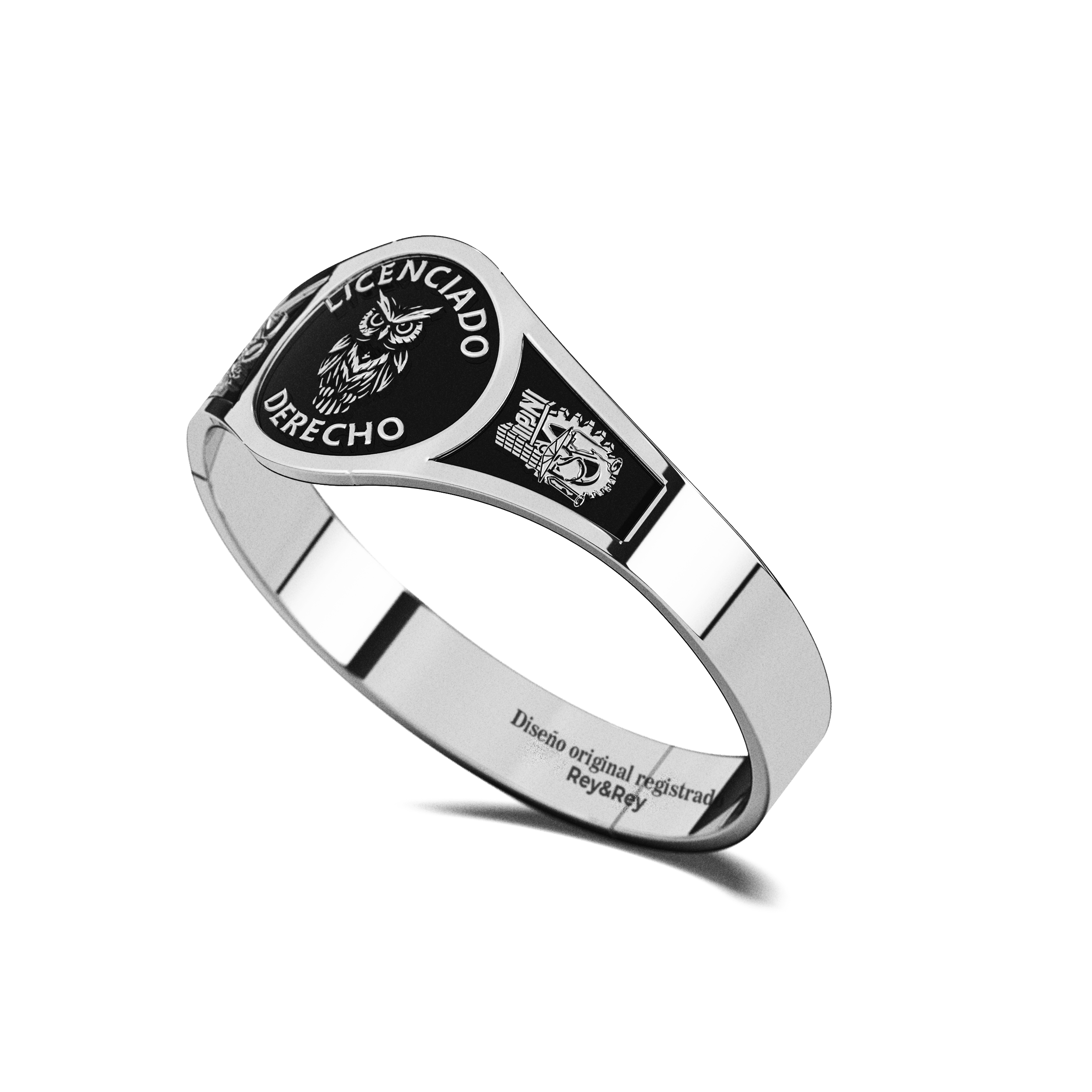 Anillo Graduación Round Plata