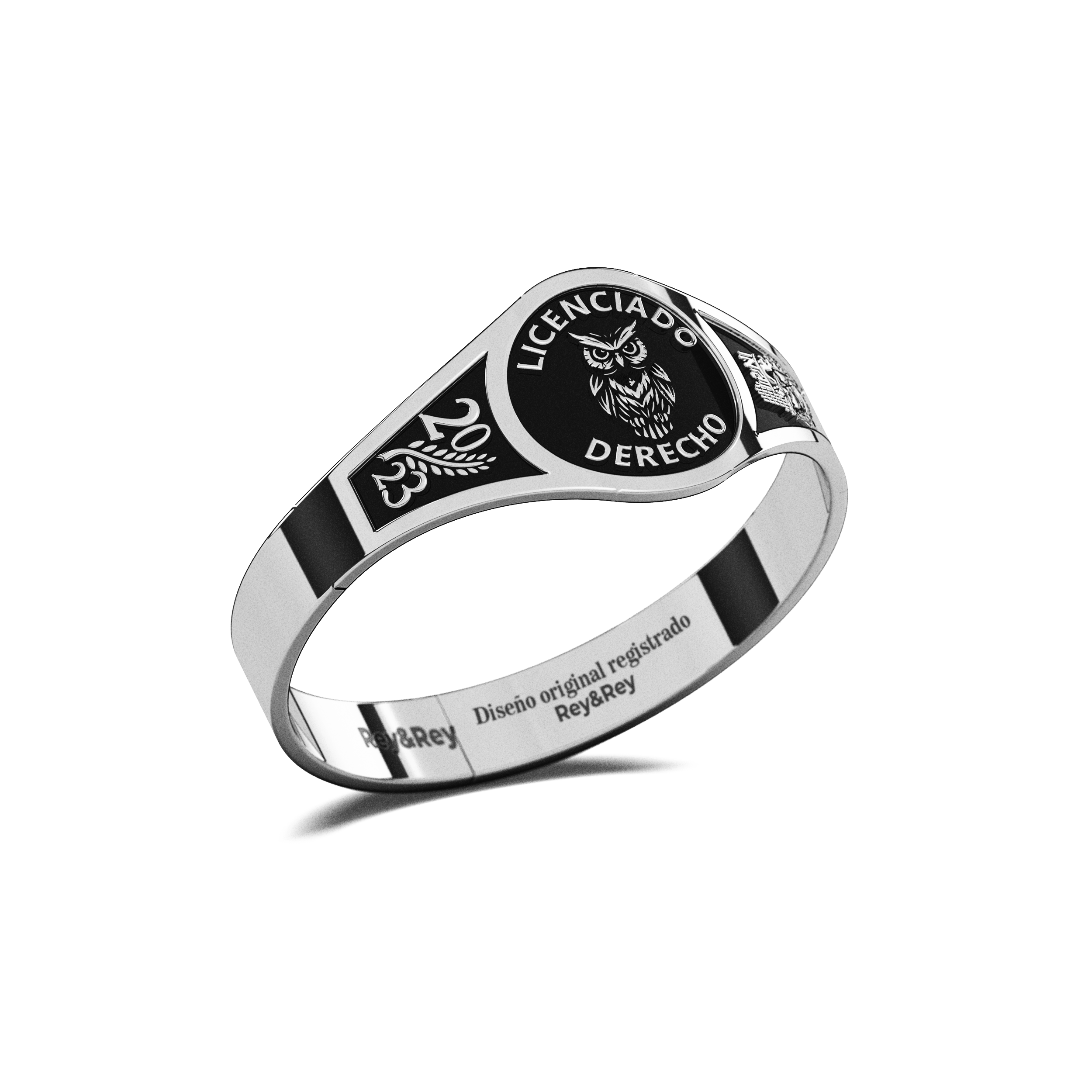 Anillo Graduación Round Plata