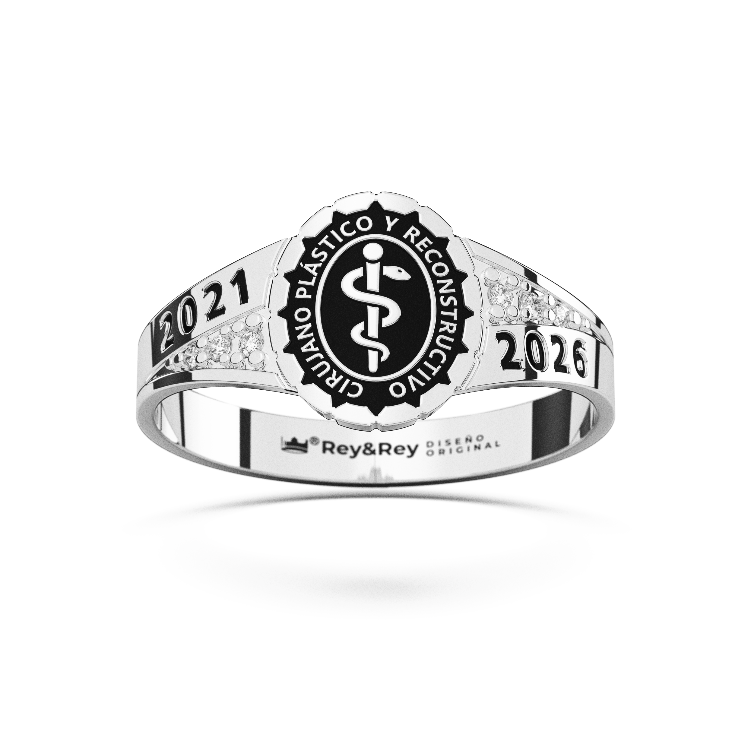 Anillo Graduación Continente Plata