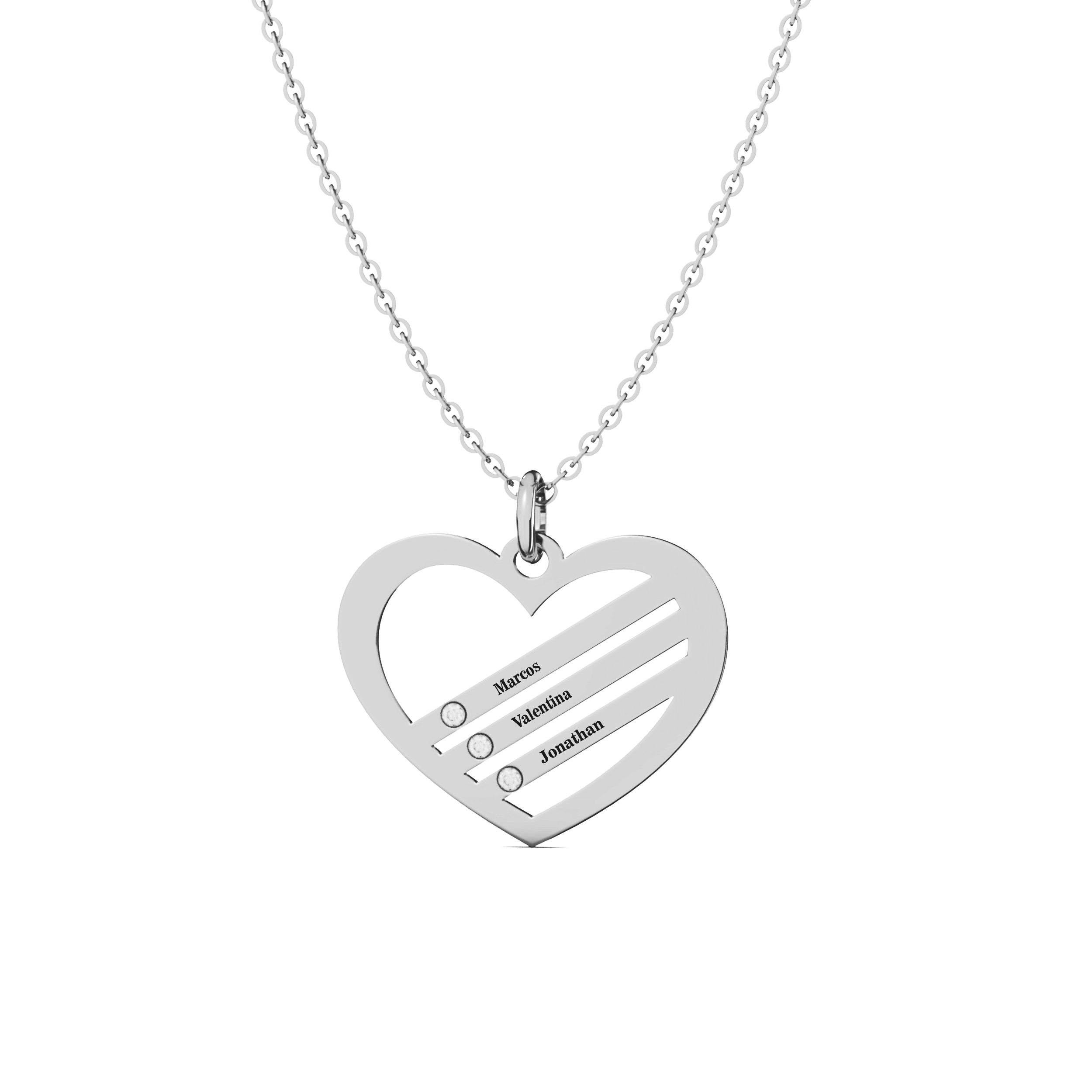 Collar Gemas Personalizable Plata .925