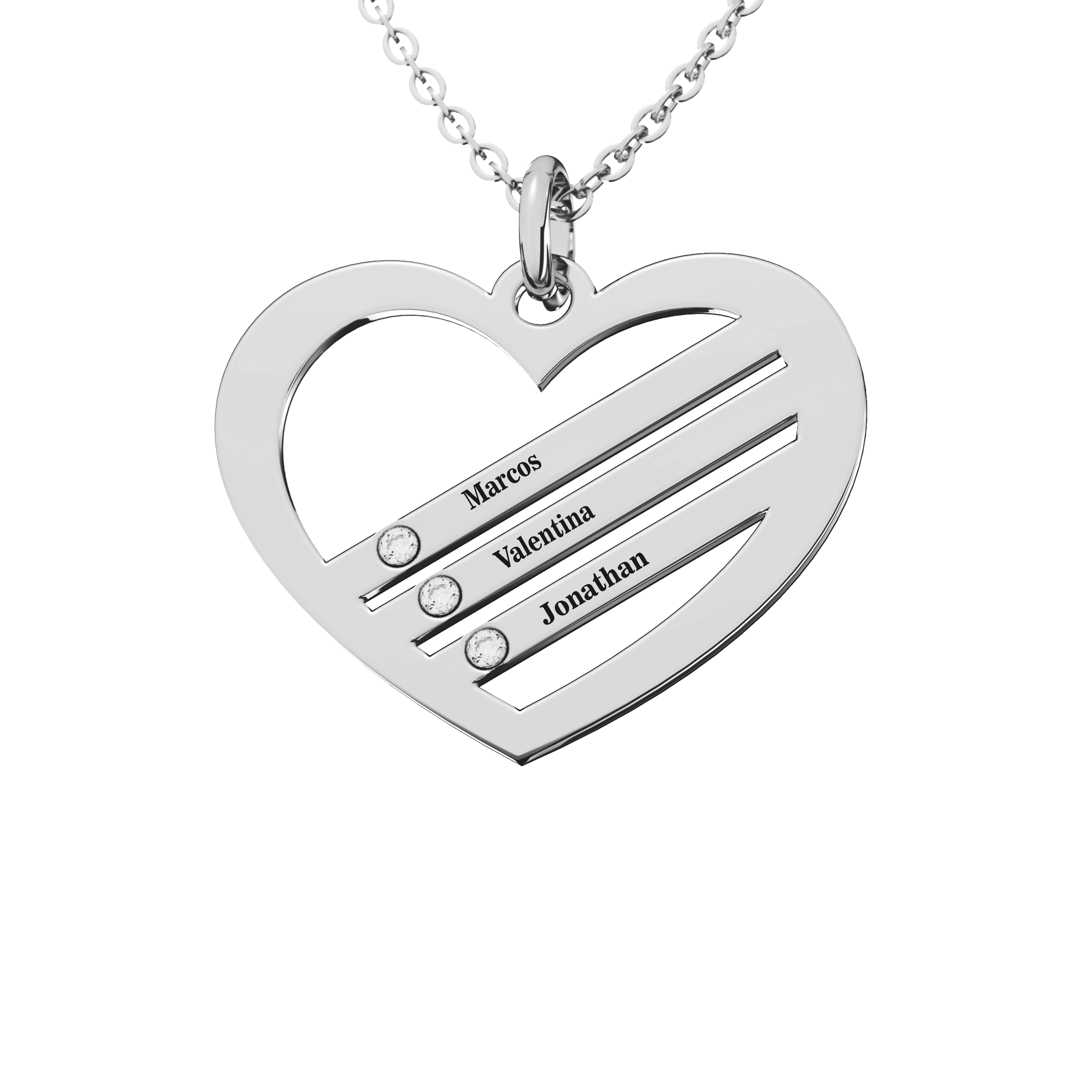 Collar Gemas Personalizable Plata .925