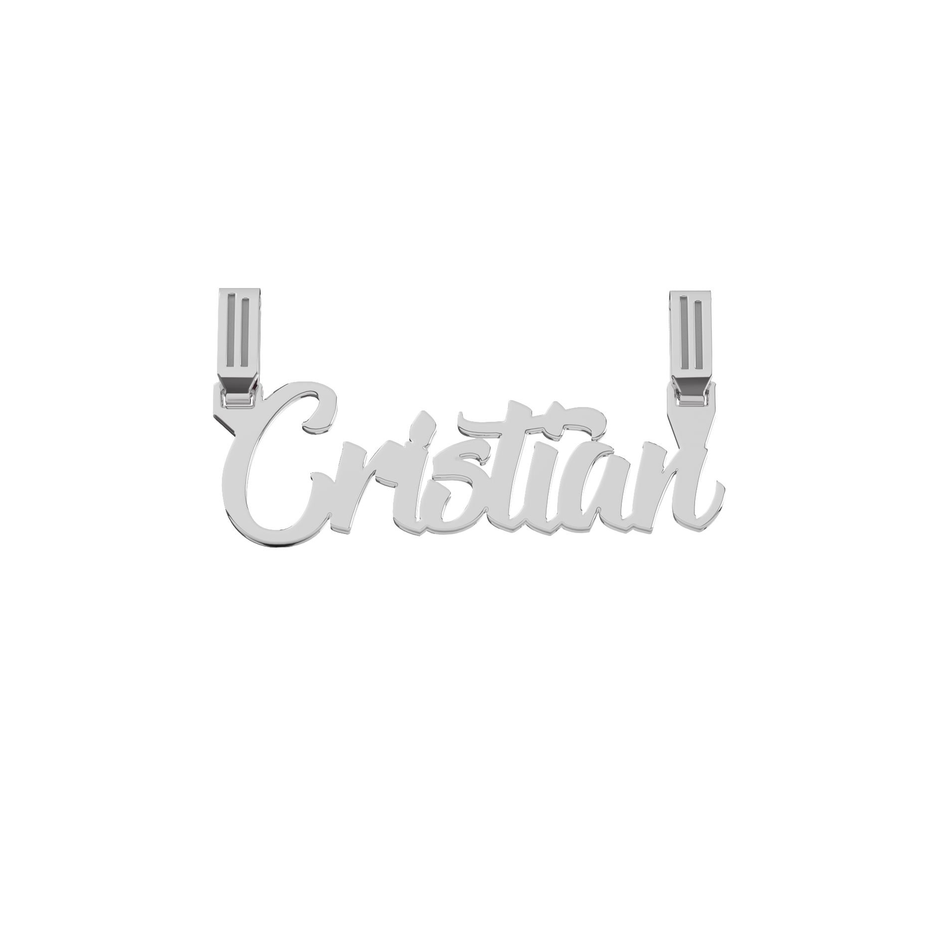Dije Nombre Monarca Personalizable de Plata .925
